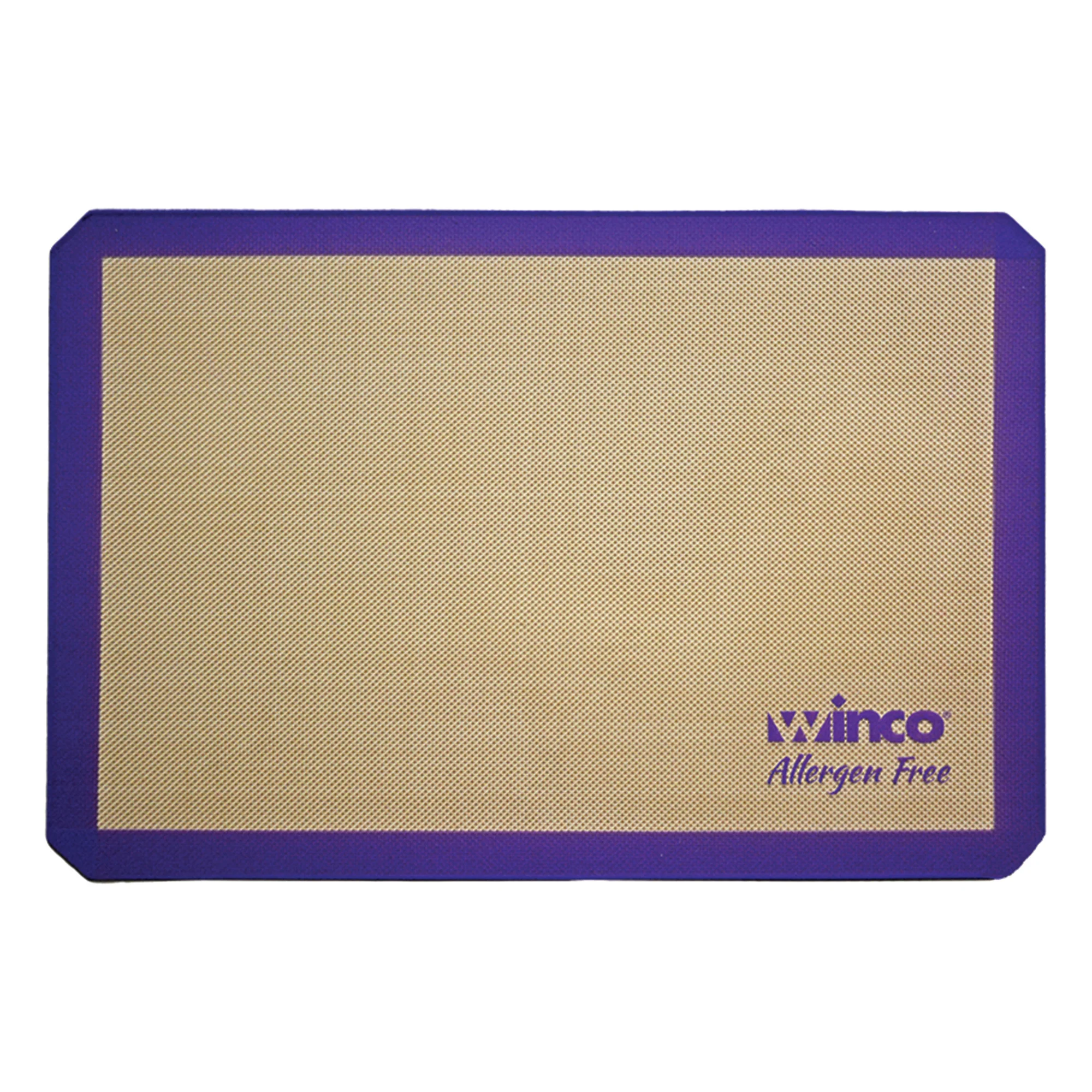 Winco SBS-24PP 24 Inch Baking Mat Silicone Double-Sided Allergen Free Purple - Image 2