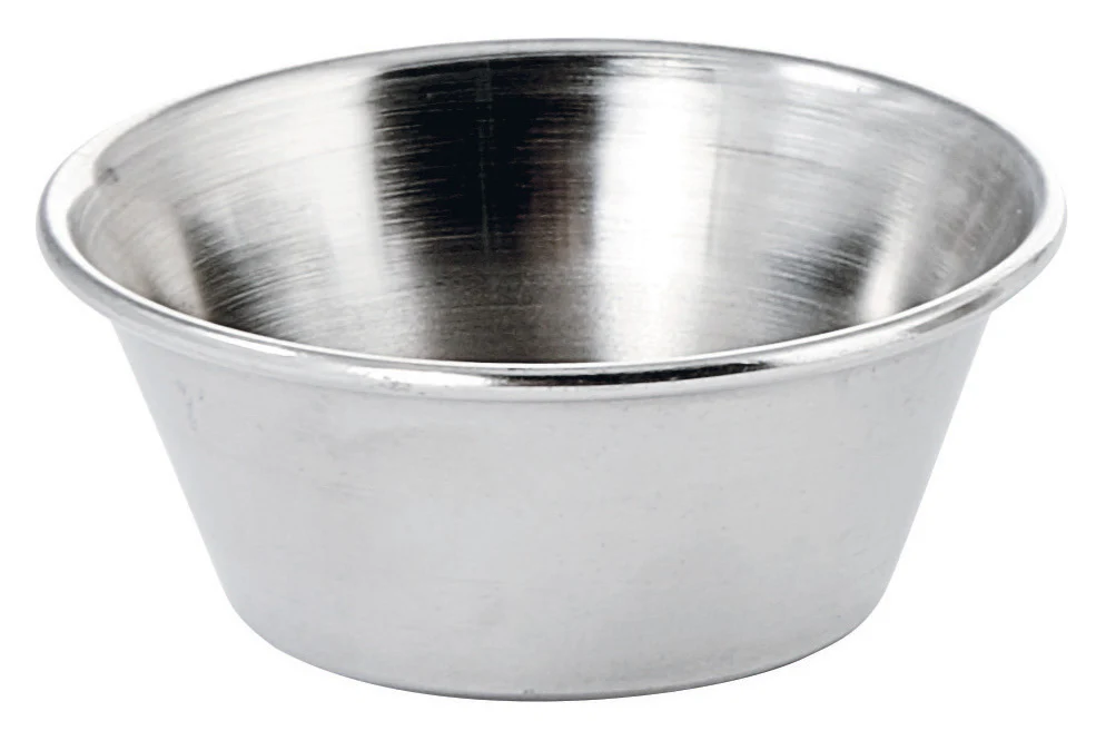 Winco SCP-15 1-1/2 Oz Round Sauce Cup Stainless Steel - Image 2