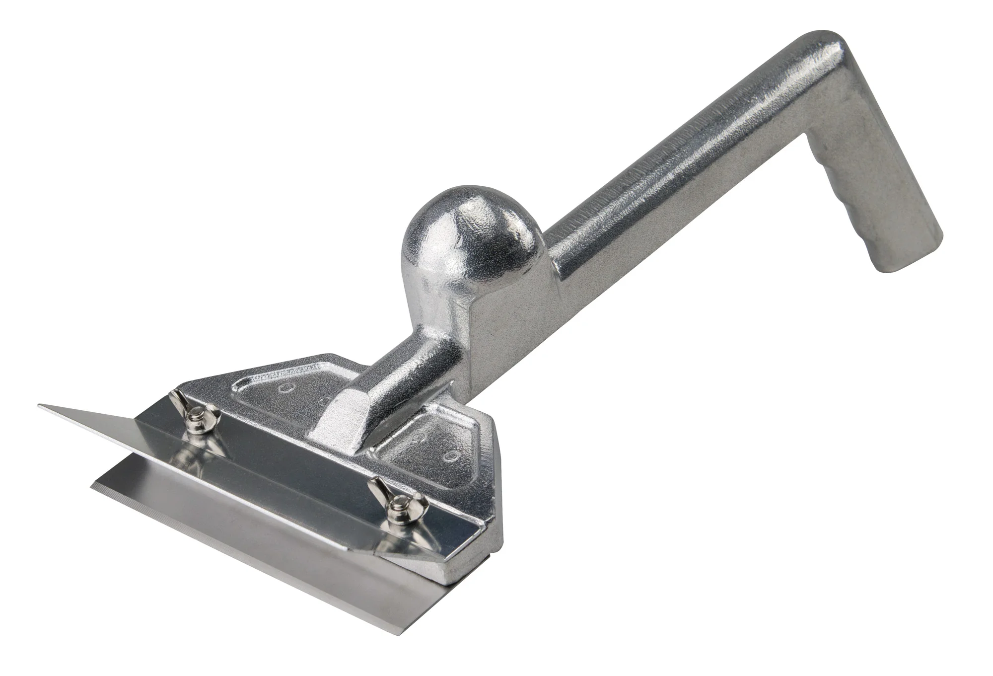 Winco SCRP-14 6 Inch Stainless Steel Grill Scraper Removable Blade Aluminum Handle - Image 2