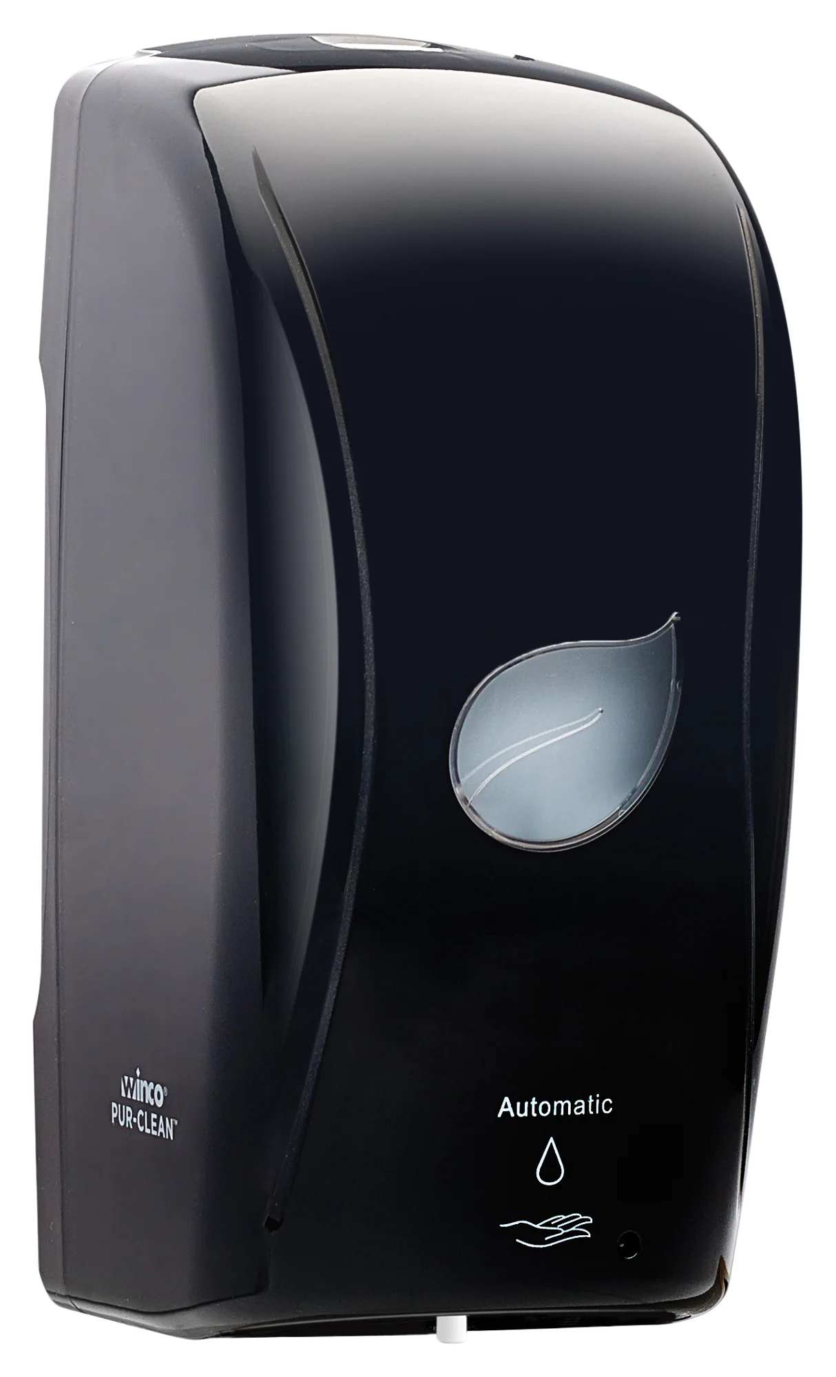 Winco SDAL-1K 35 Oz Automatic Liquid Soap Dispenser Wall Mount Black Plastic