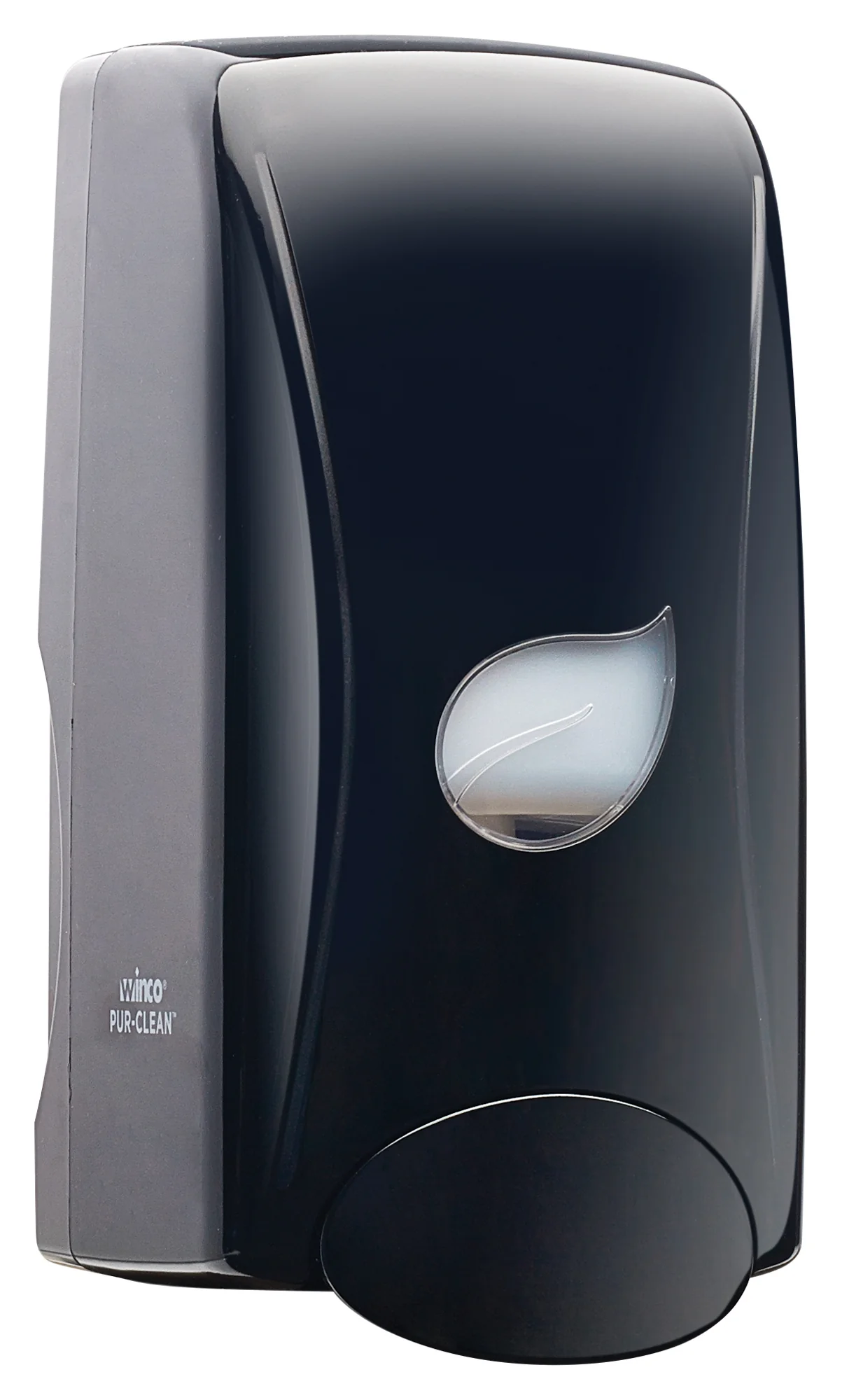 Winco SDMF-1K 35 Oz Manual Foam Soap Dispenser Wall Mount Plastic Black - Image 2