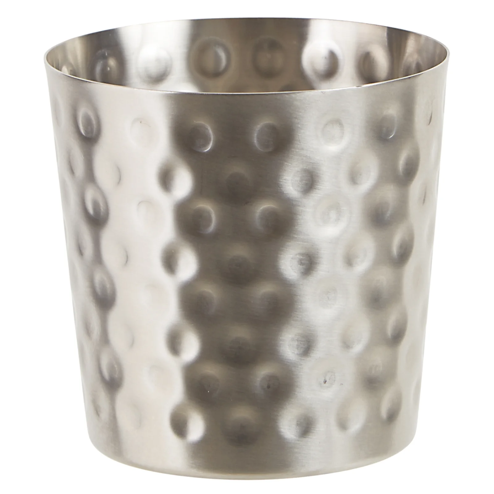 Winco SFC-35H 3-1/4 Inch Diameter Hammered Fry Cup Stainless Steel with Satin Finish - Image 3