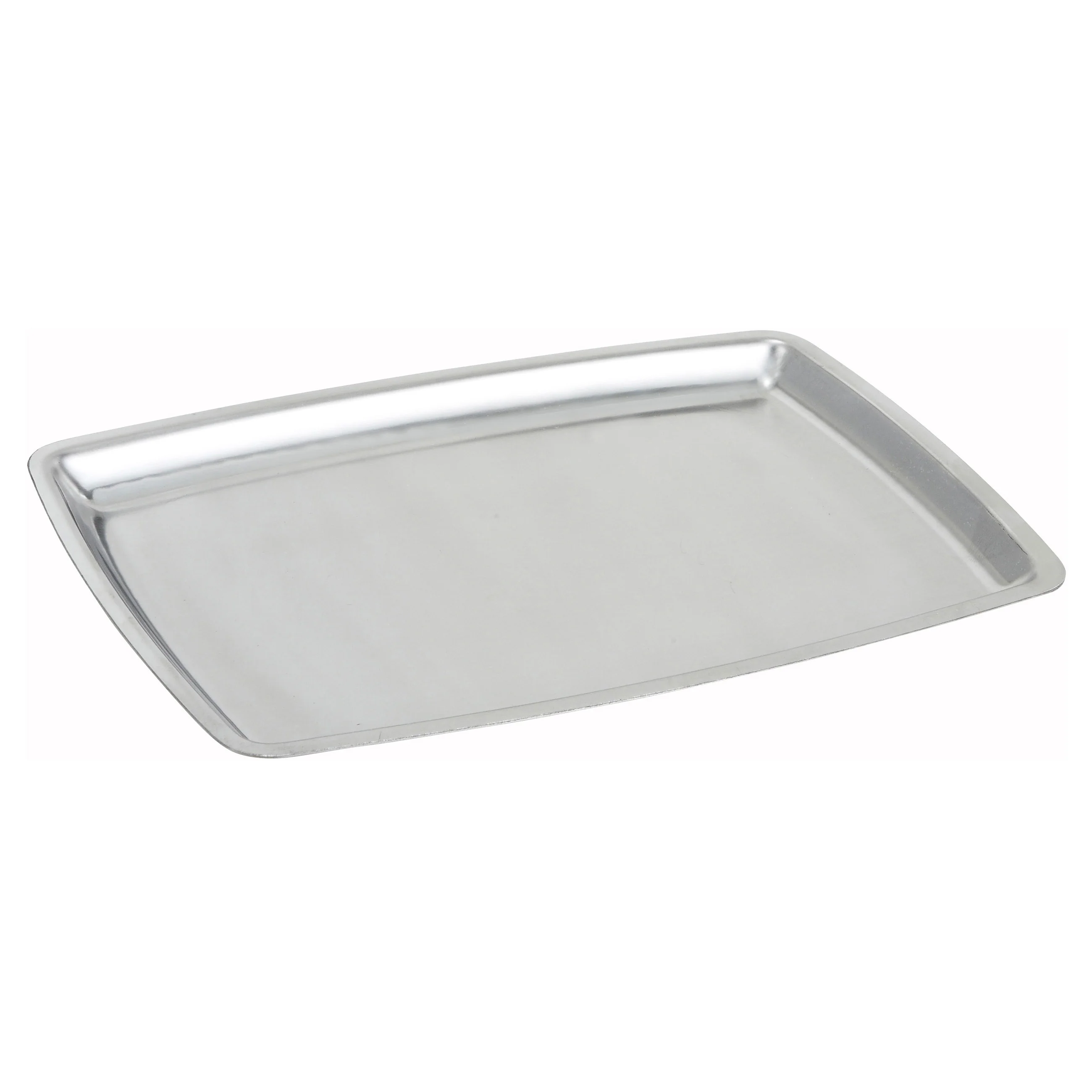 Winco SIZ-11B 11 Inch Rectangular Sizzling Platter Oven Safe Stainless Steel - Image 2