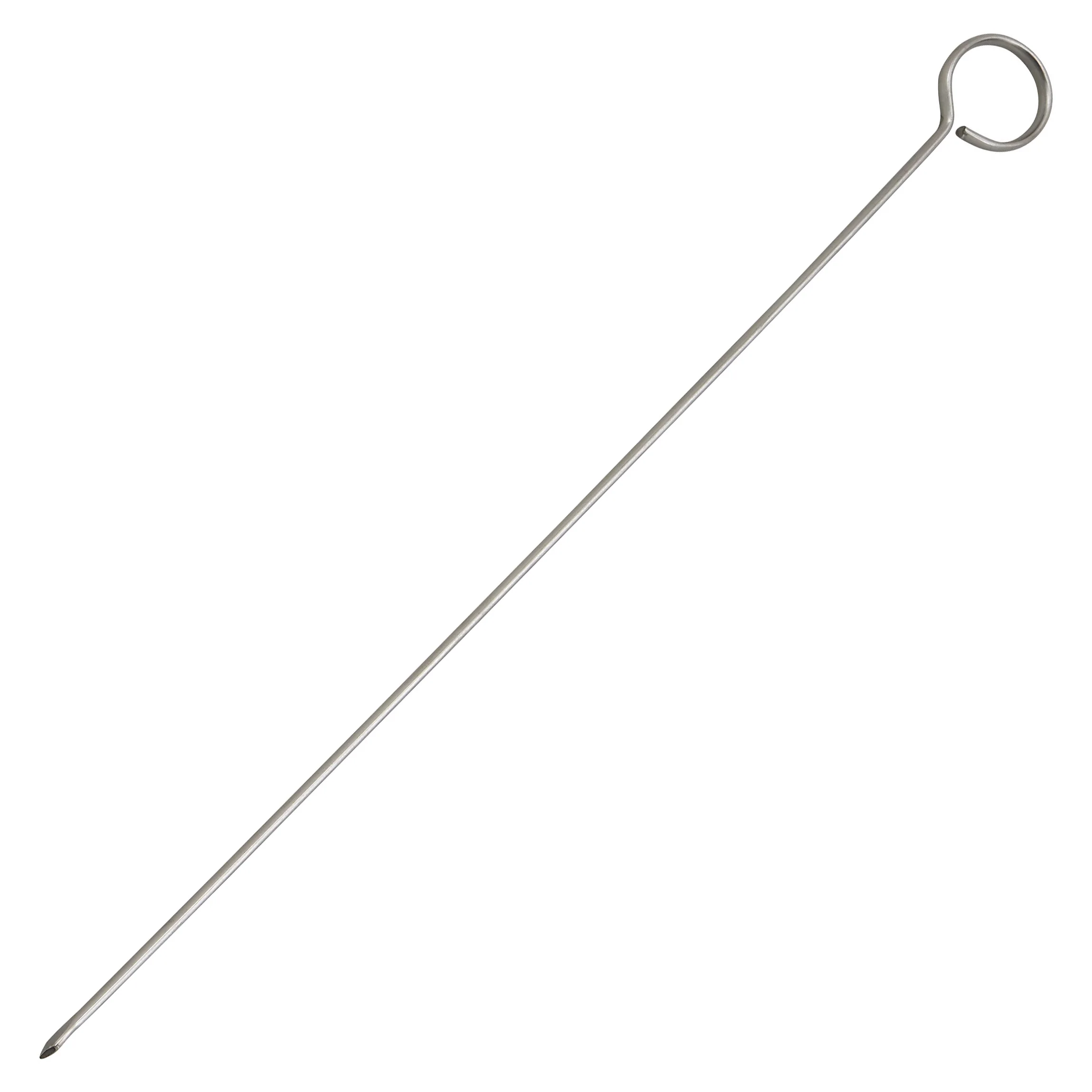 Winco SKO-12 12 Inch Skewer Flat Needle Oval Stainless Steel with Durability - Image 2