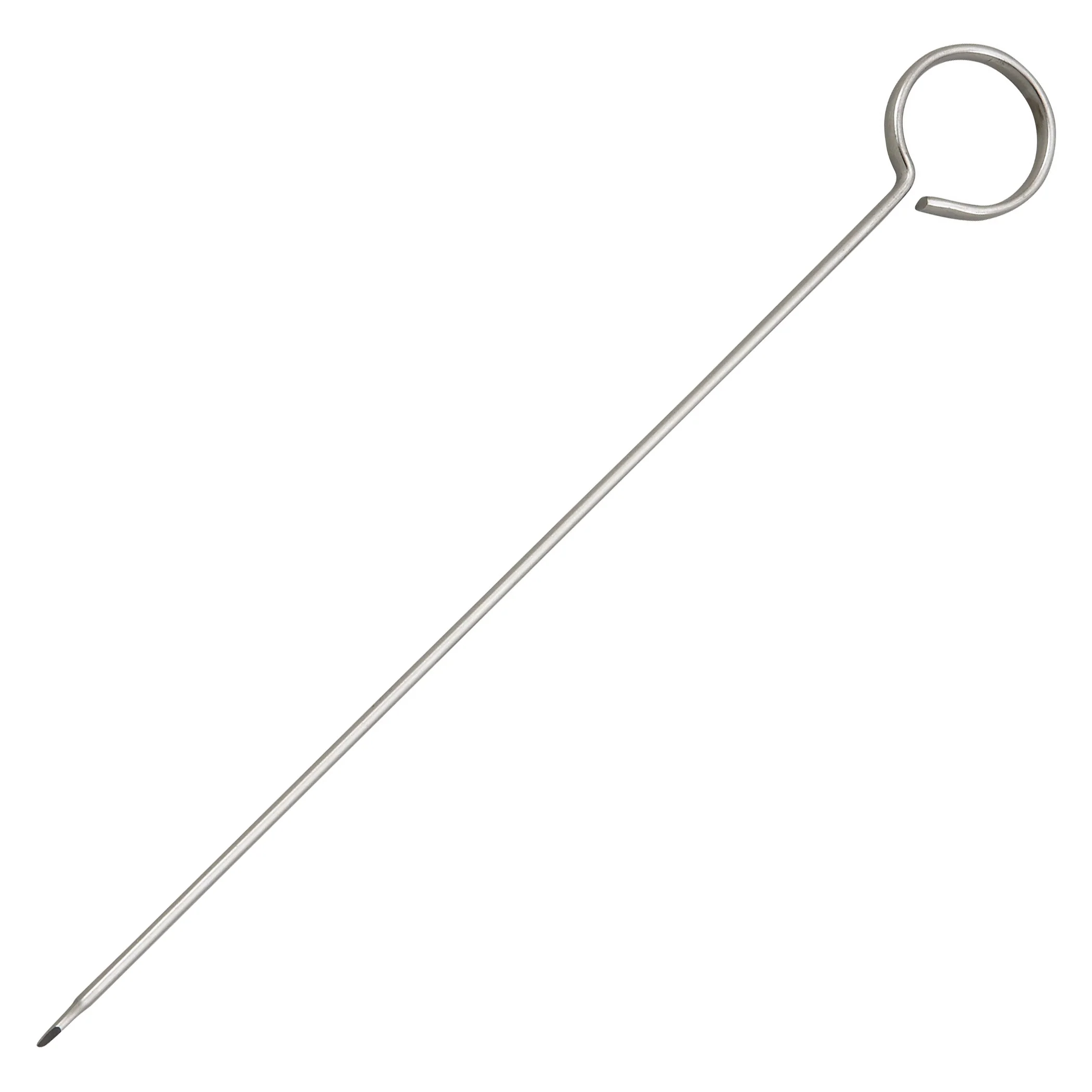 Winco SKO-8 8 Inch Flat Needle Oval Skewer Stainless Steel - Dozen Packs - Image 2