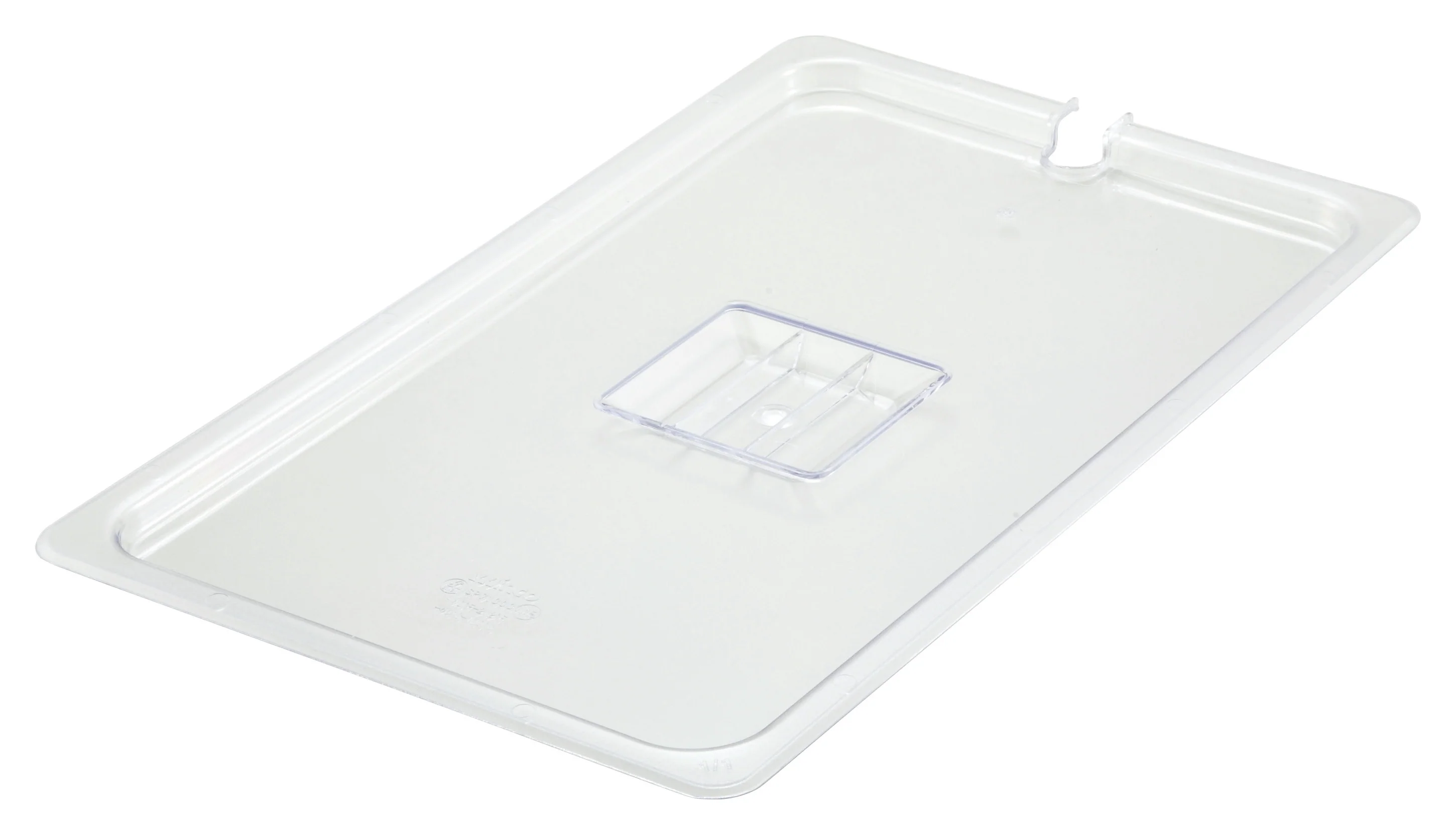 Winco SP7100C Full-size Food Pan Cover Slotted Polycarbonate Clear with Handle