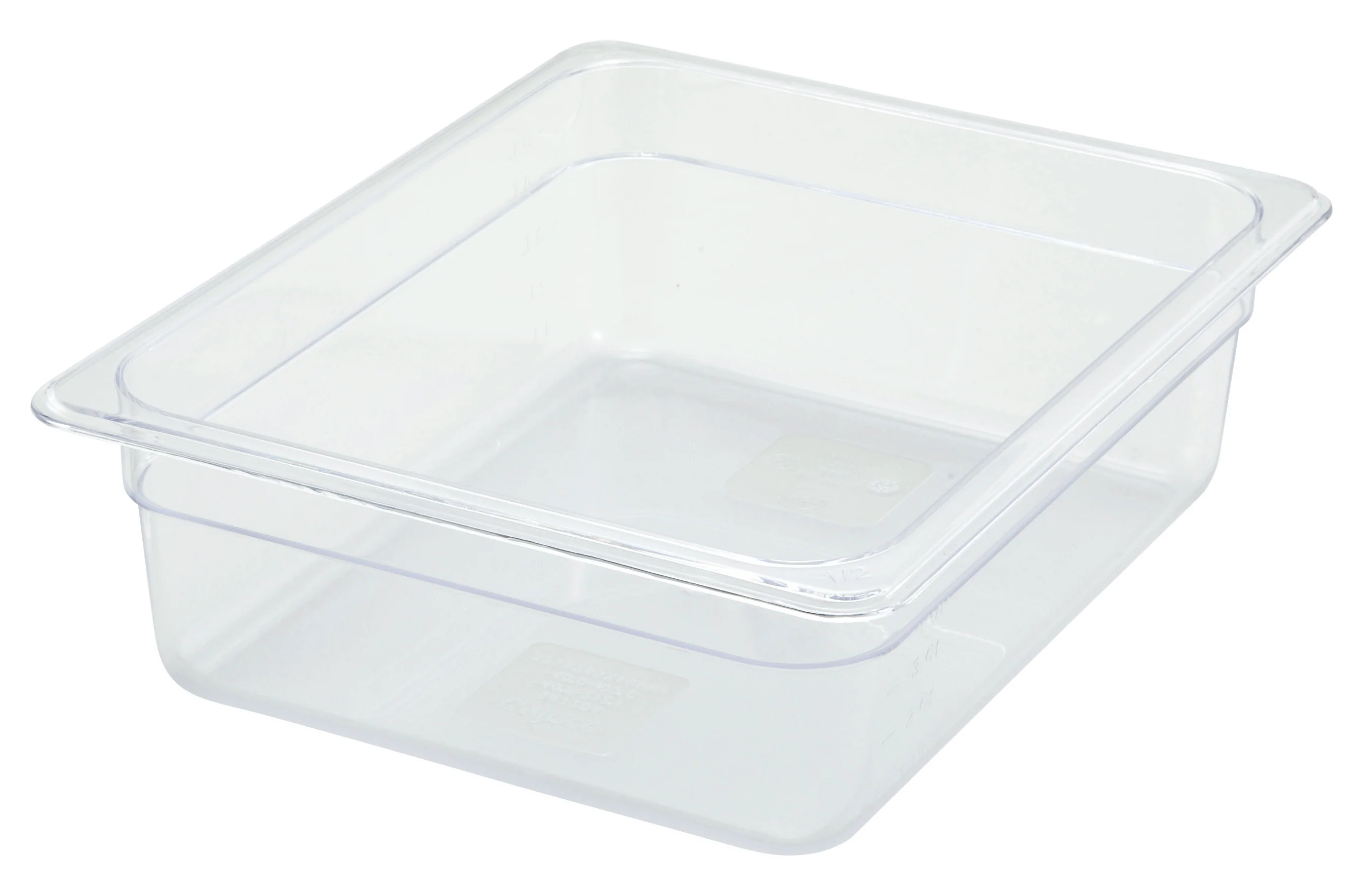 Winco SP7204 12-3/4 Inch Polycarbonate Food Pan Dishwasher Safe Clear