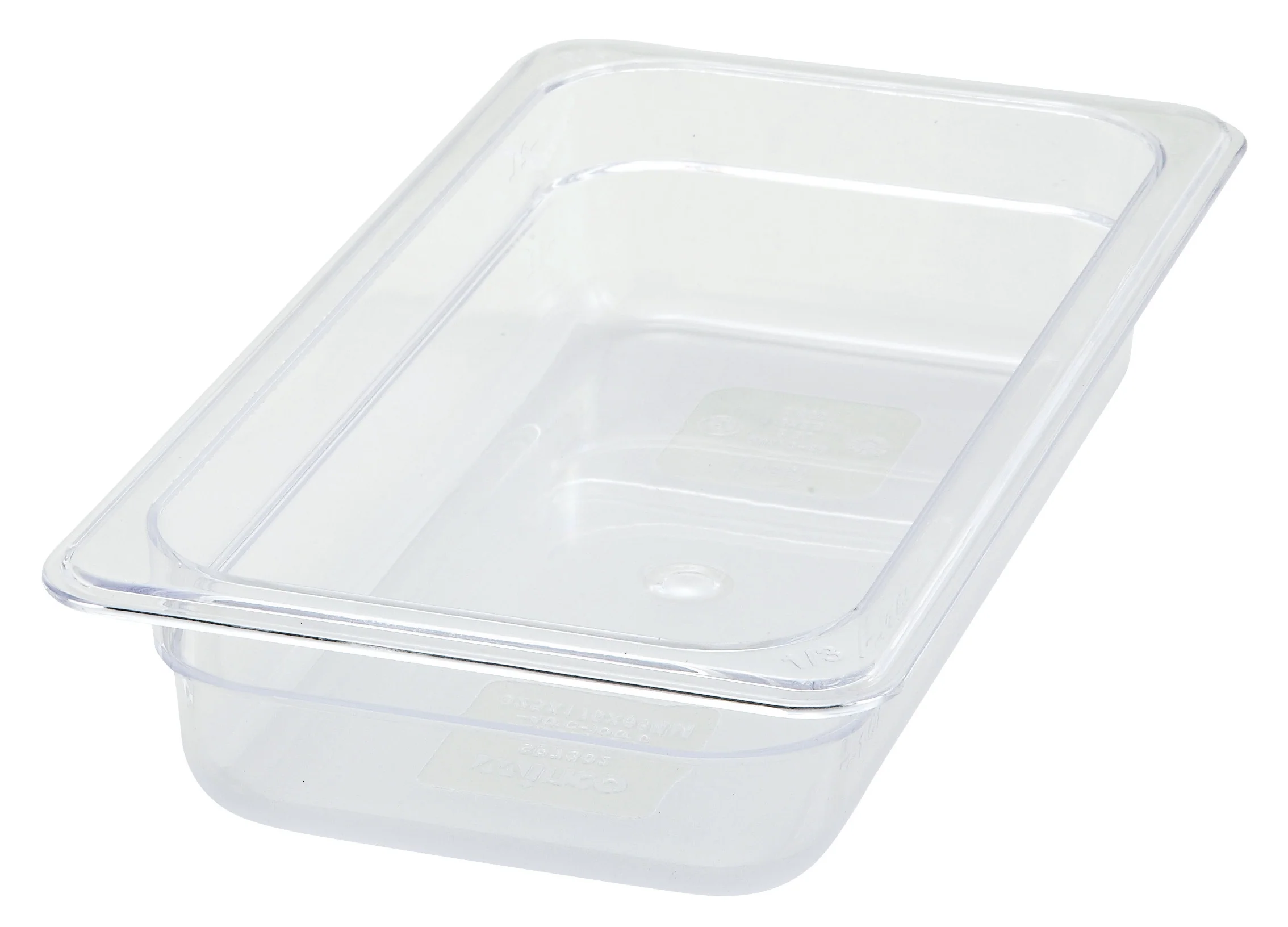 Winco SP7302 1/3 Size Food Pan 12-5/8 Inch x 6-7/8 Inch Polycarbonate with Dishwasher Safe - Image 2