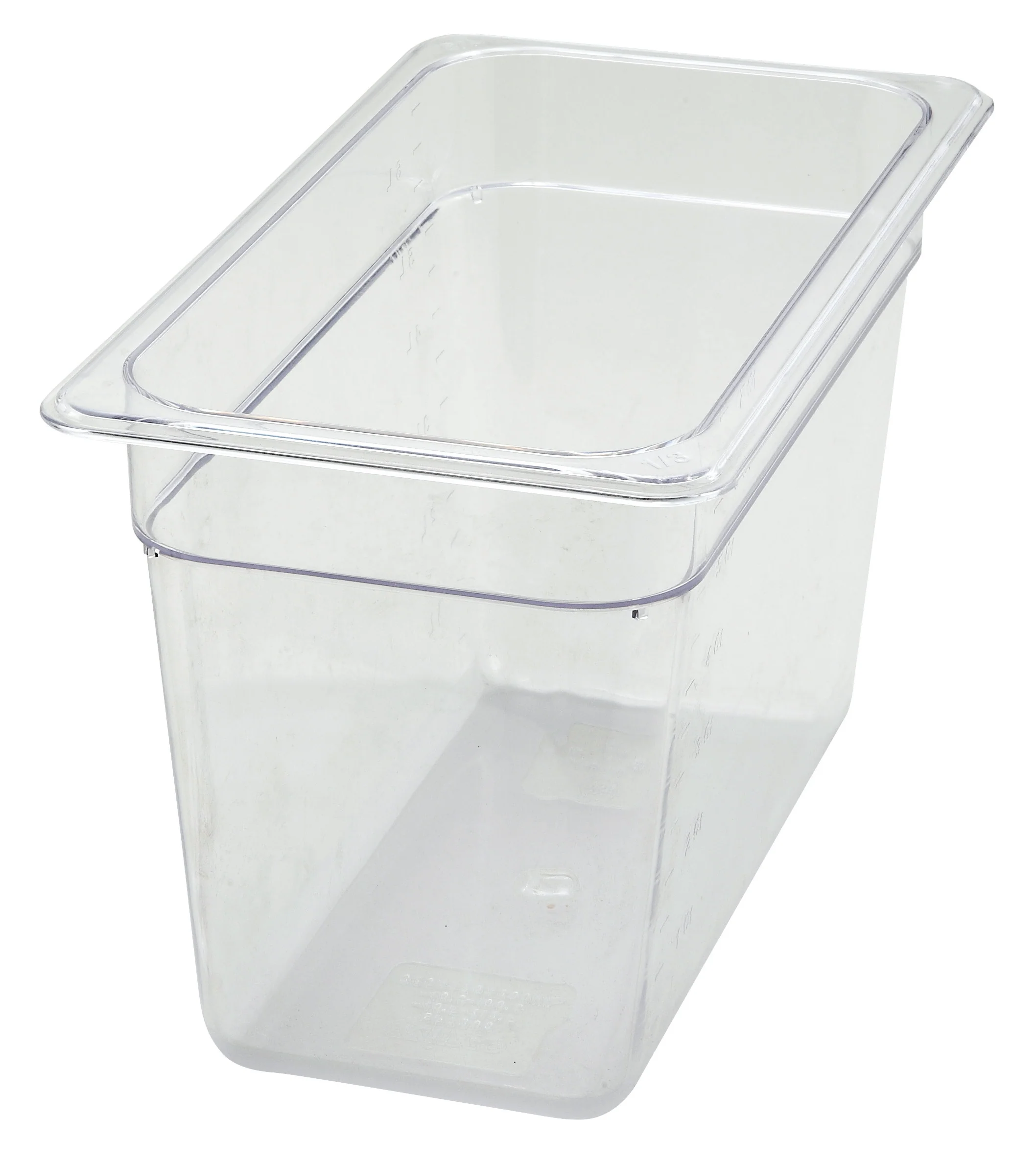 Winco SP7308 12-5/8 Inch Clear Food Pan Polycarbonate NSF Dishwasher Safe - Image 3