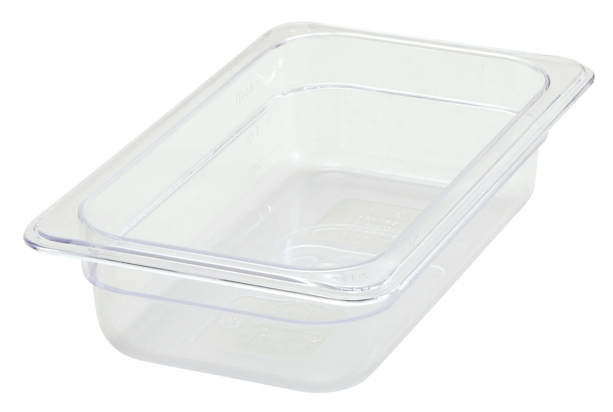 Winco SP7402 10 Inch Polycarbonate Food Pan 1/4 Size with Dishwasher Safe