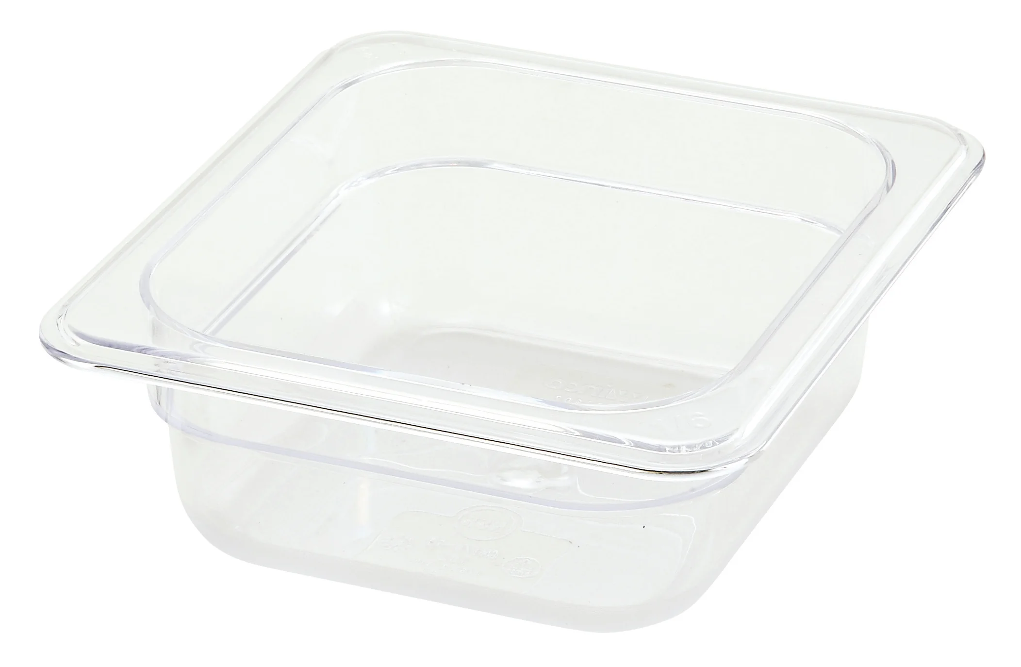 Winco SP7602 6-3/4 Inch Clear Plastic Food Pan NSF Dishwasher Safe