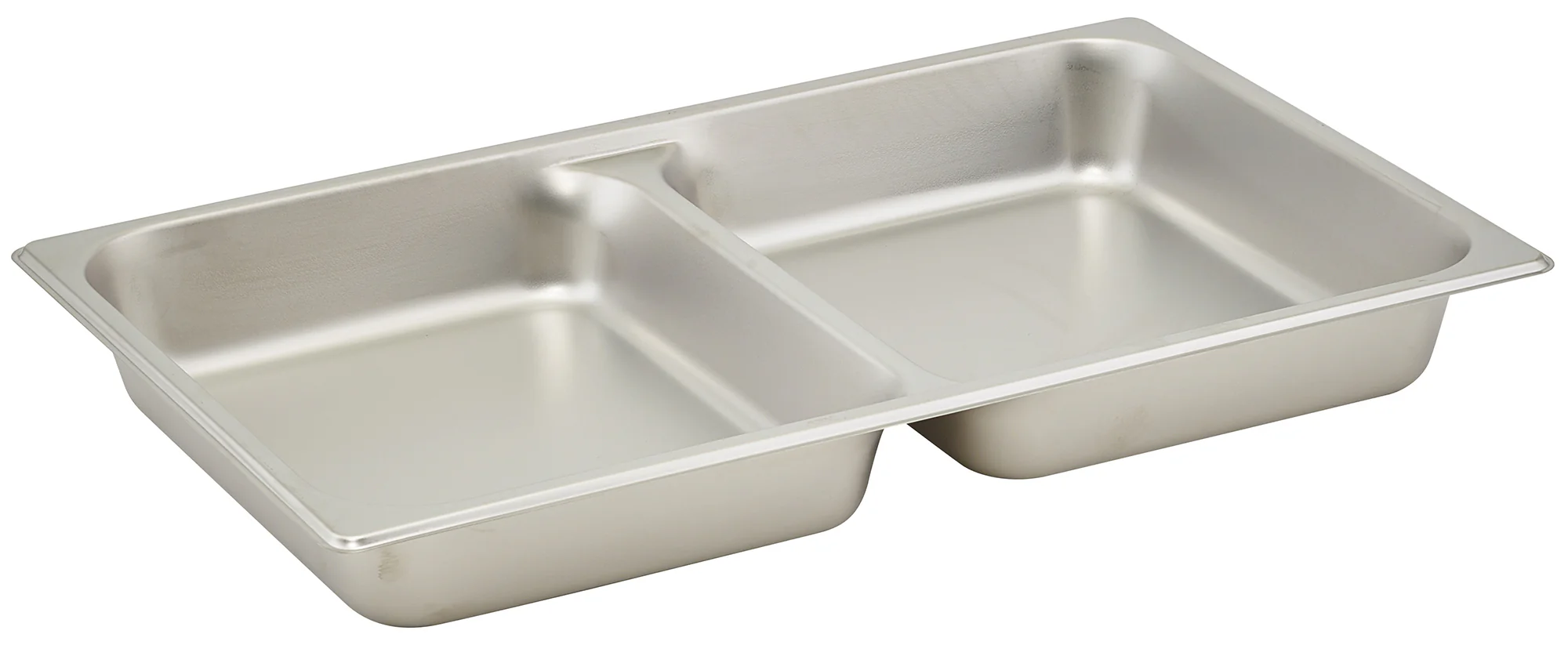 Divided Food Pan Full-Size - Winco SPFD2 2-1/2 Inch Deep Rectangular Stainless - Image 2