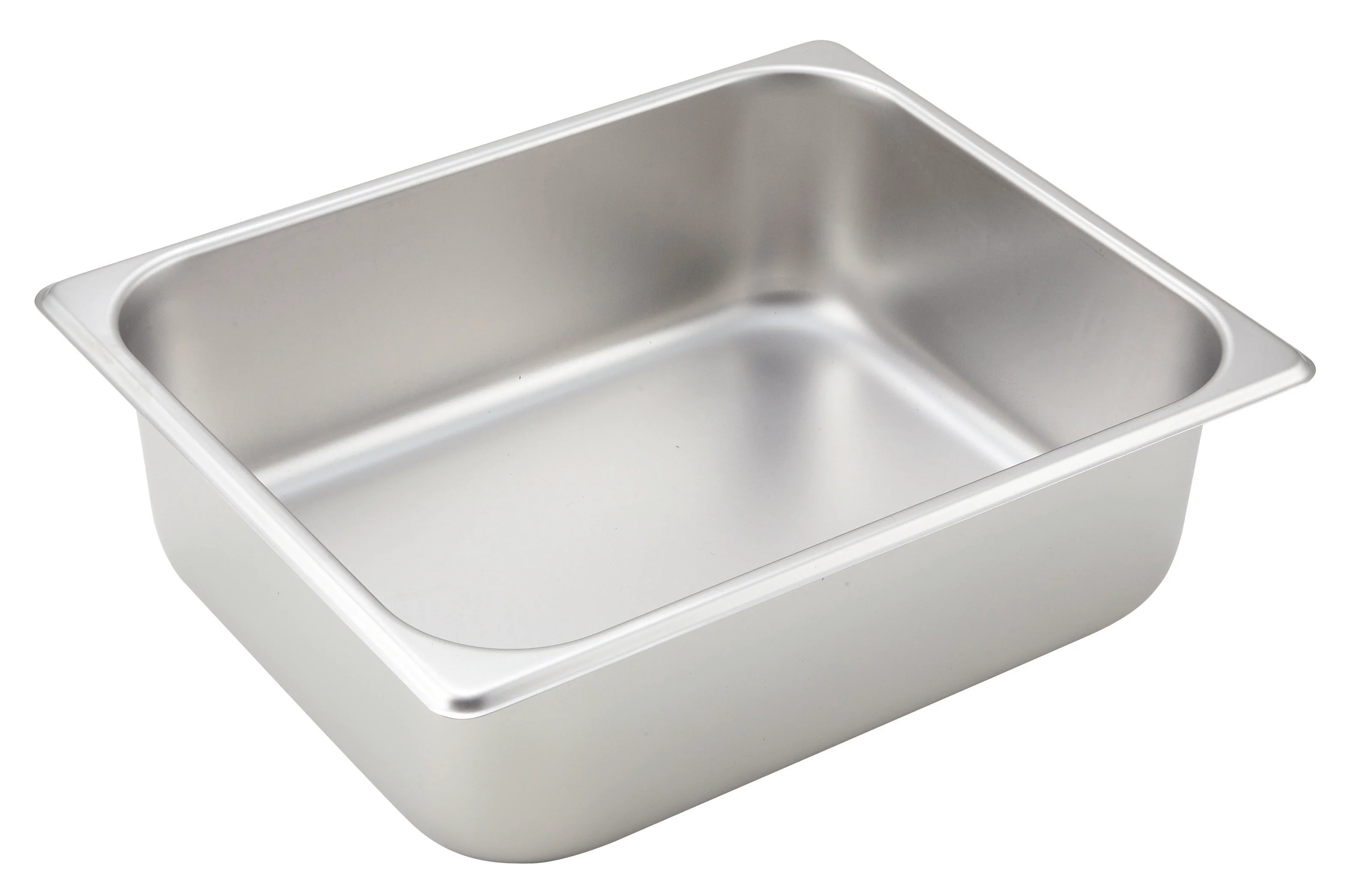 Steam Table Pan 1/2 Size 4 Inch Deep - Winco SPH4 25 Gauge Stainless - Image 2