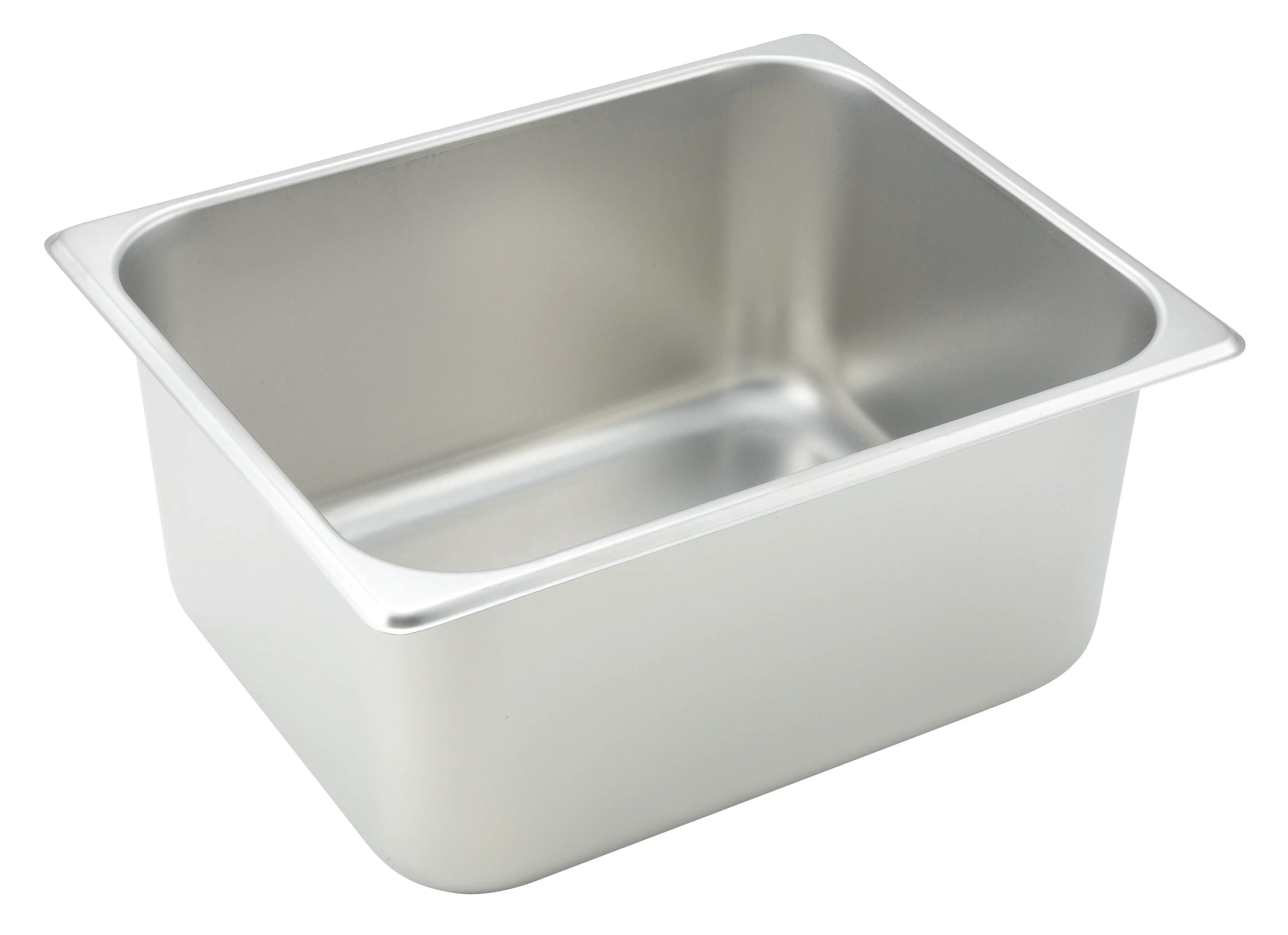 Winco SPH6 12-3/4 Inch Steam Table Pan 1/2 Size 25 Gauge Stainless Steel with Straight Sides - Image 2