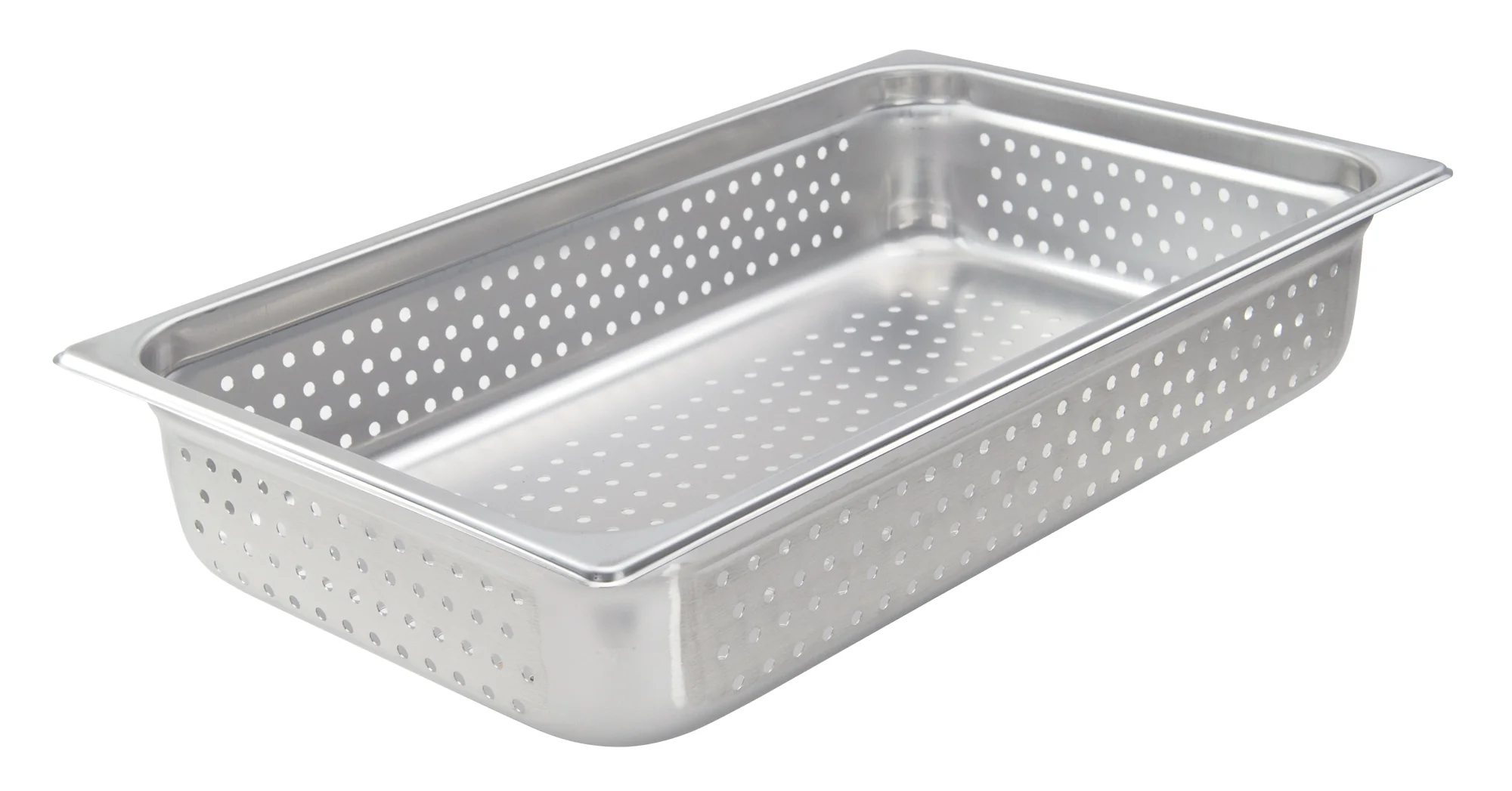 Winco SPJH-104PF 20 Inch Perforated Steam Table Pan Stainless Steel Heavyweight - Image 2