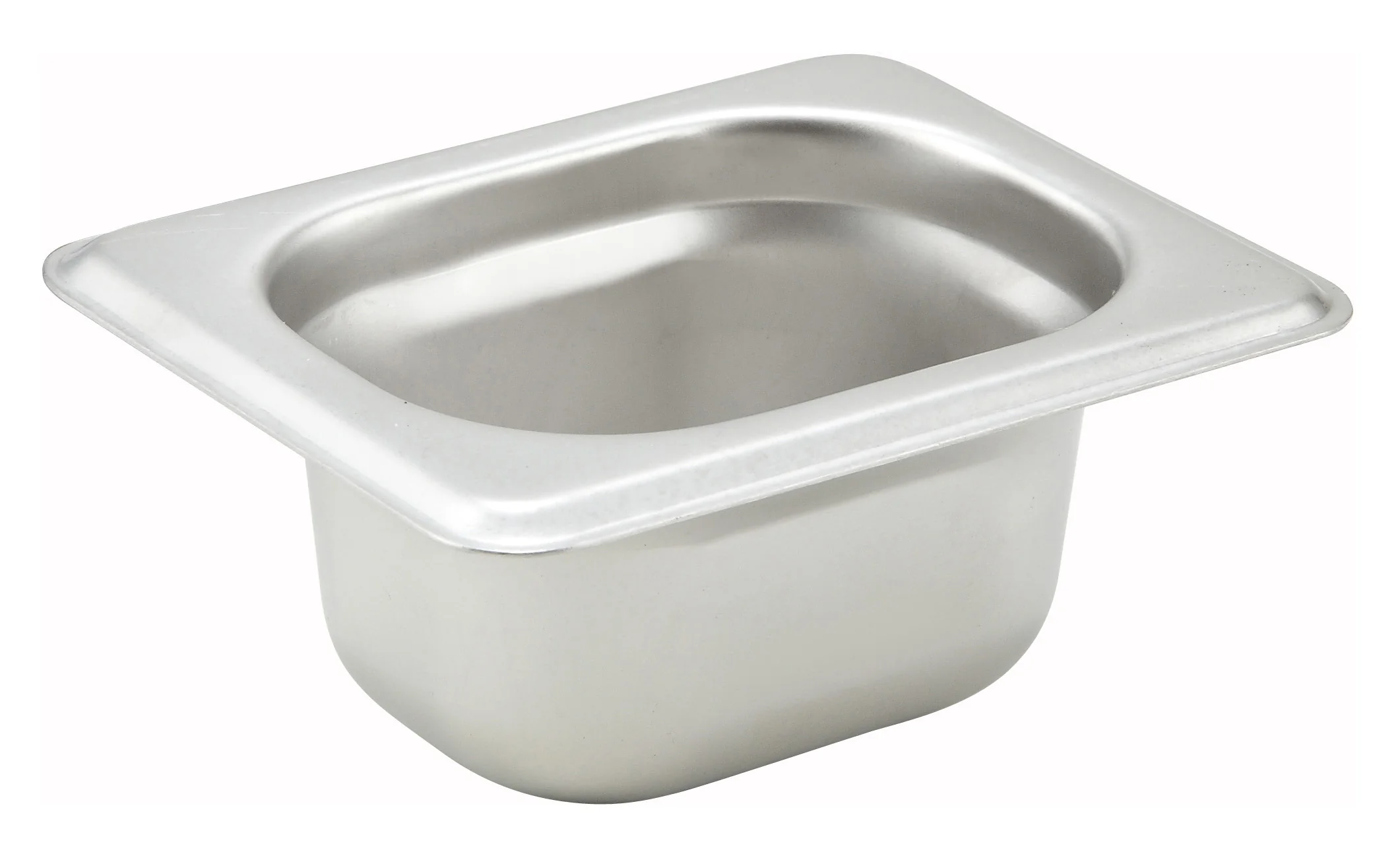 Winco SPJH-1802 4-1/4 Inch Stainless Steel Steam Table Pan 1/18 Size Anti-Jamming - Image 2