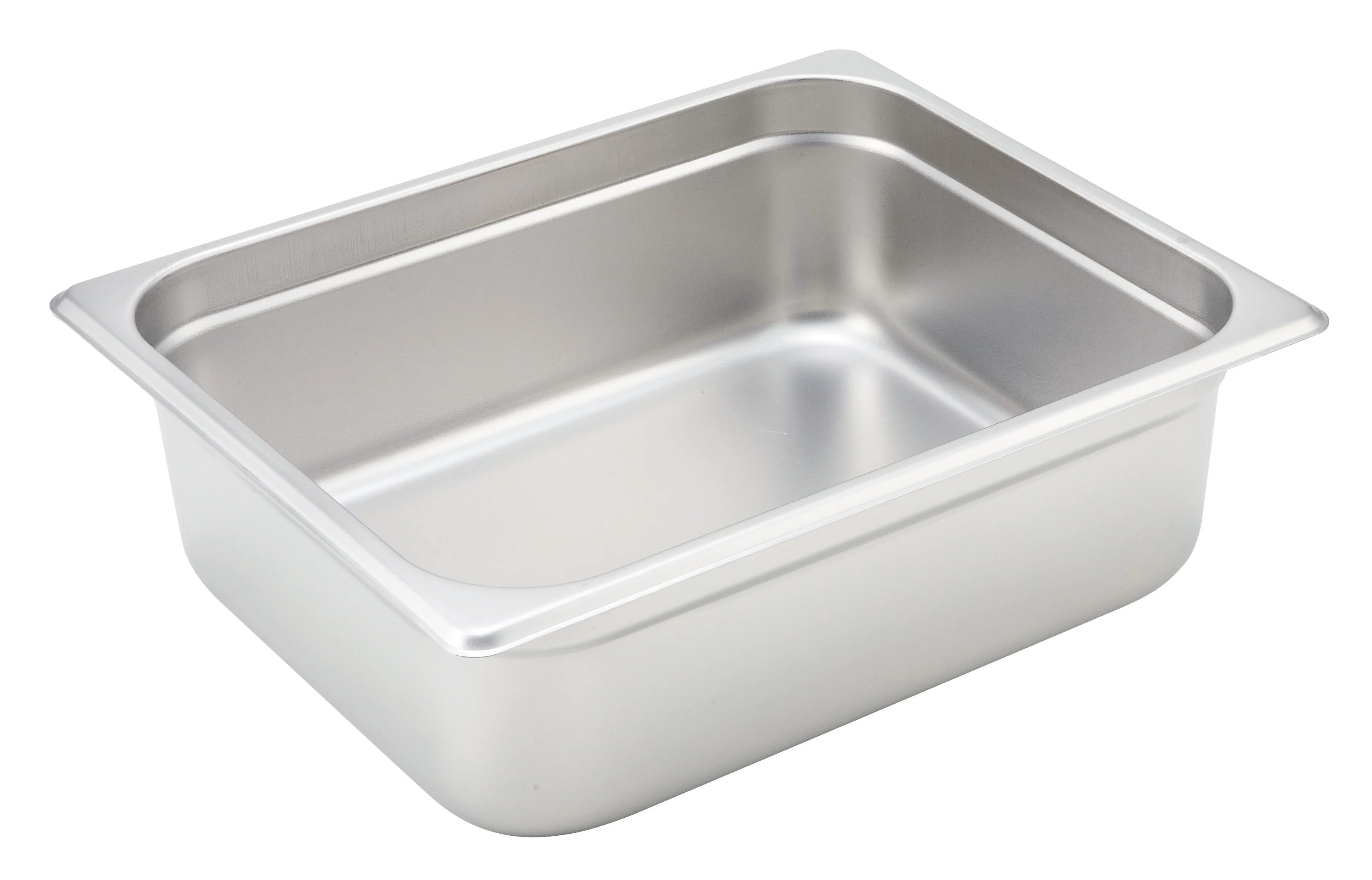 Winco SPJH-204 12 to 13 Inch stainless steel Steam Table Pan 1/2 size Anti-jamming - Image 2