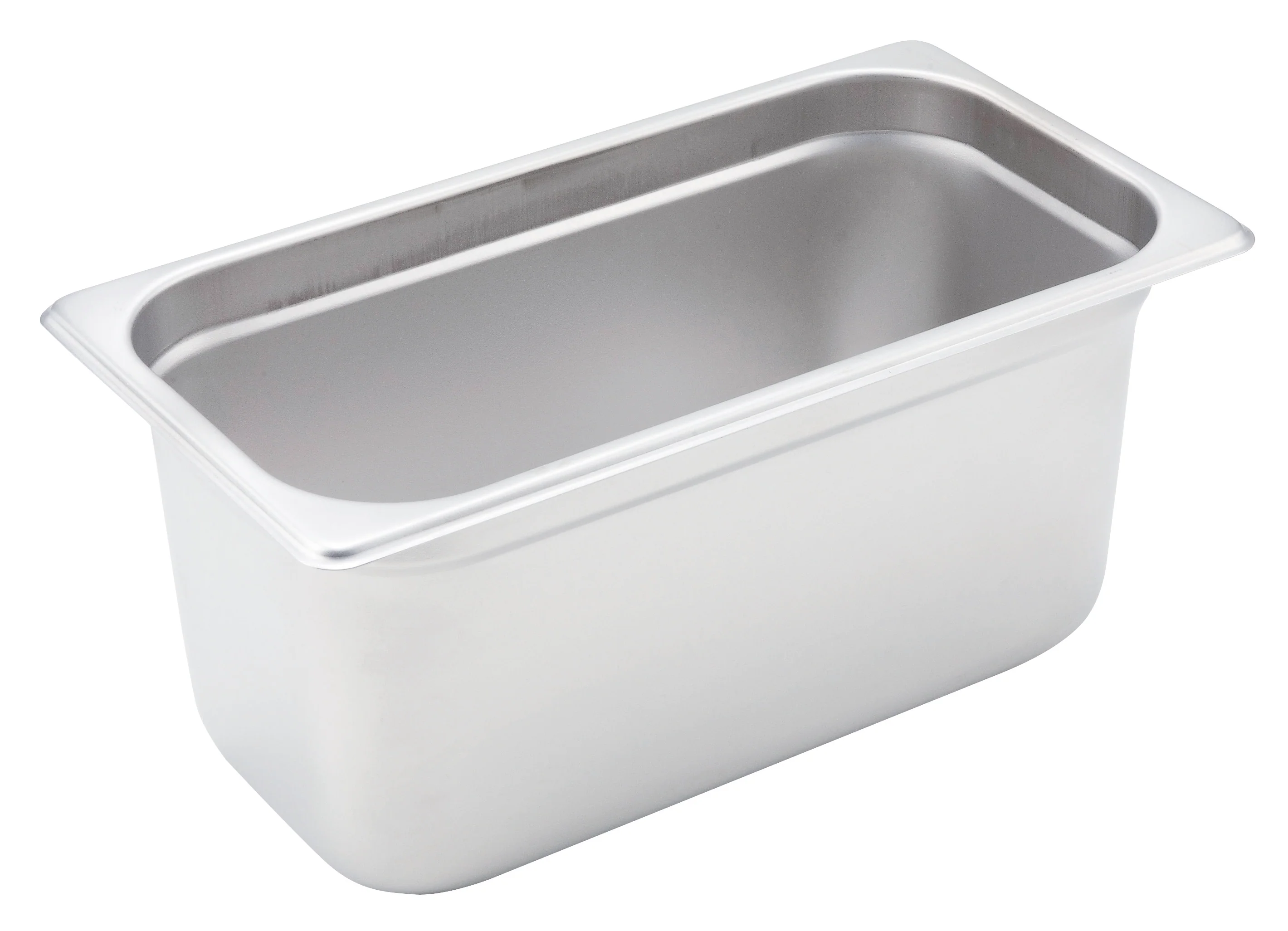 Winco SPJH-306 6-7/8 Inch Steam Table Pan 1/3 Size Heavy Weight Stainless Steel with Anti-jamming - Image 2
