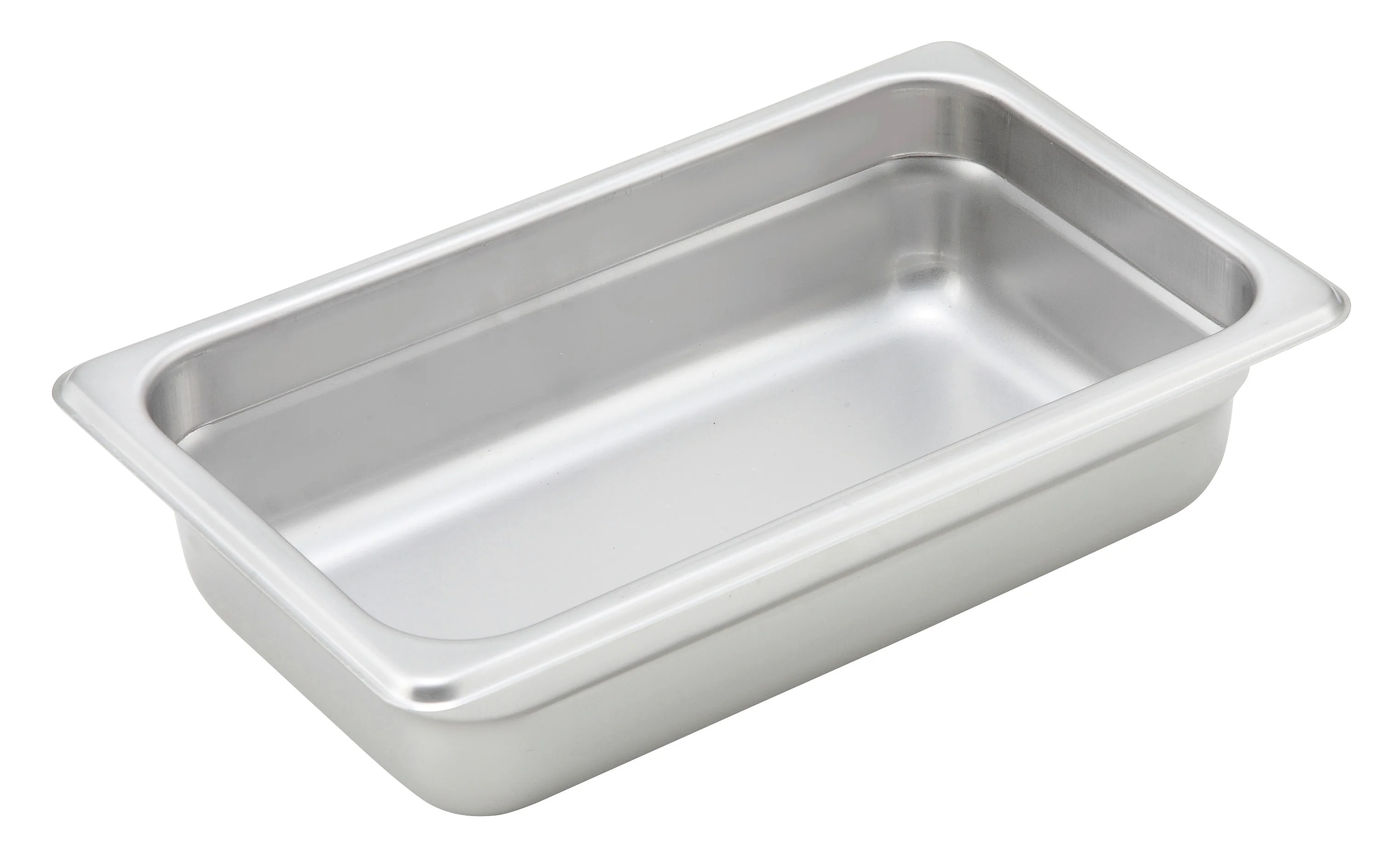 Winco SPJH-402 10-5/6 Inch Steam Table Pan 1/4 Size 22 Gauge Stainless Steel with Anti-jamming - Image 2