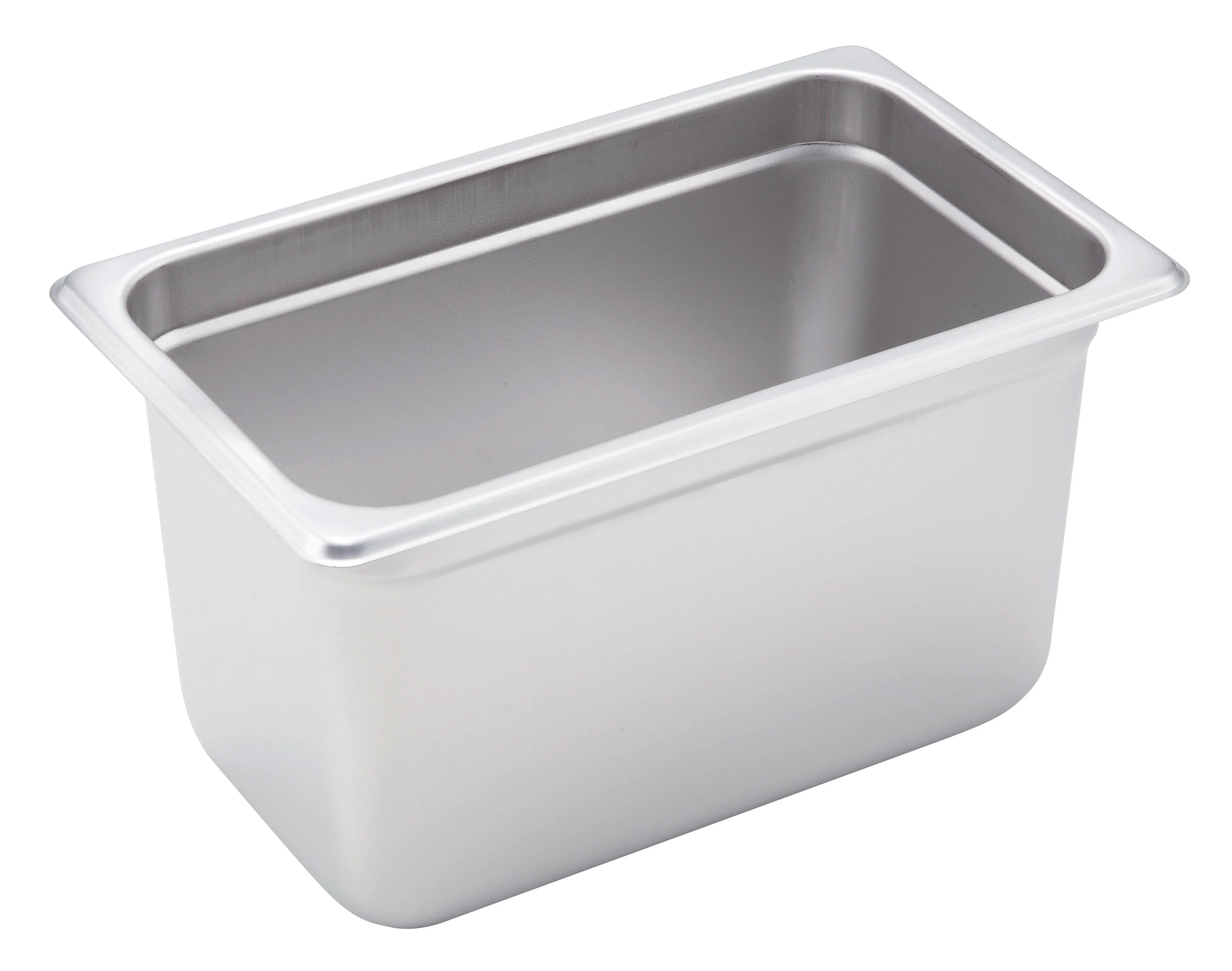Winco SPJH-406 10 Inch Steam Table Pan 1/4 Size Heavy Weight Stainless Steel