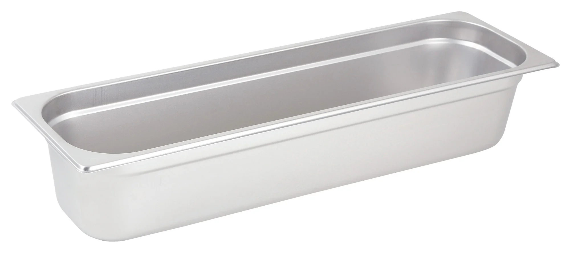 Winco SPJH-4HL 1/2 Size Long Steam Table Pan 20-4/5 Inch 22 Gauge Heavyweight - Image 2