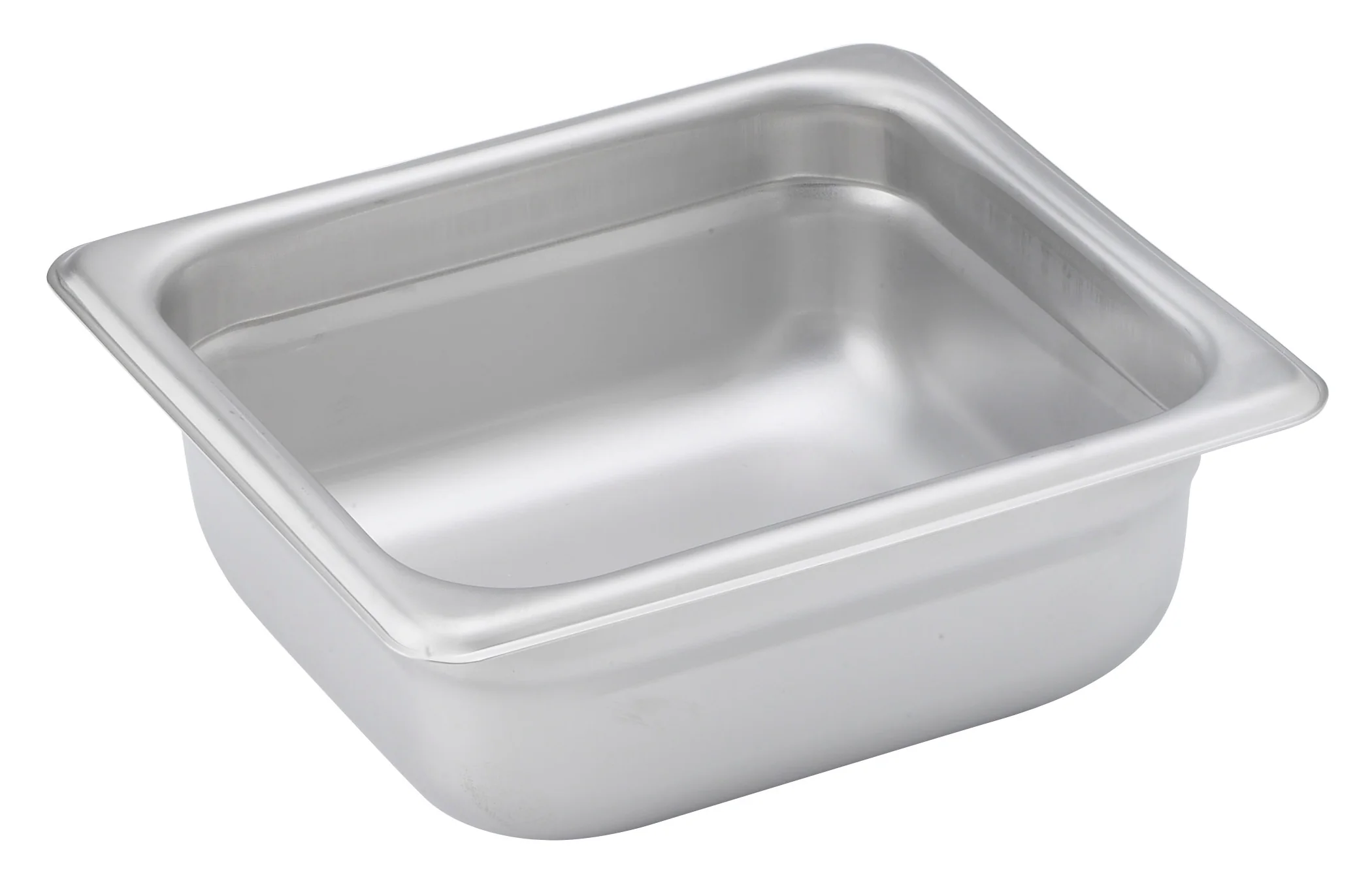 Winco SPJH-602 6-7/8 Inch Steam Table Pan 22 Gauge Heavy Weight Stainless Steel with Anti-Jamming