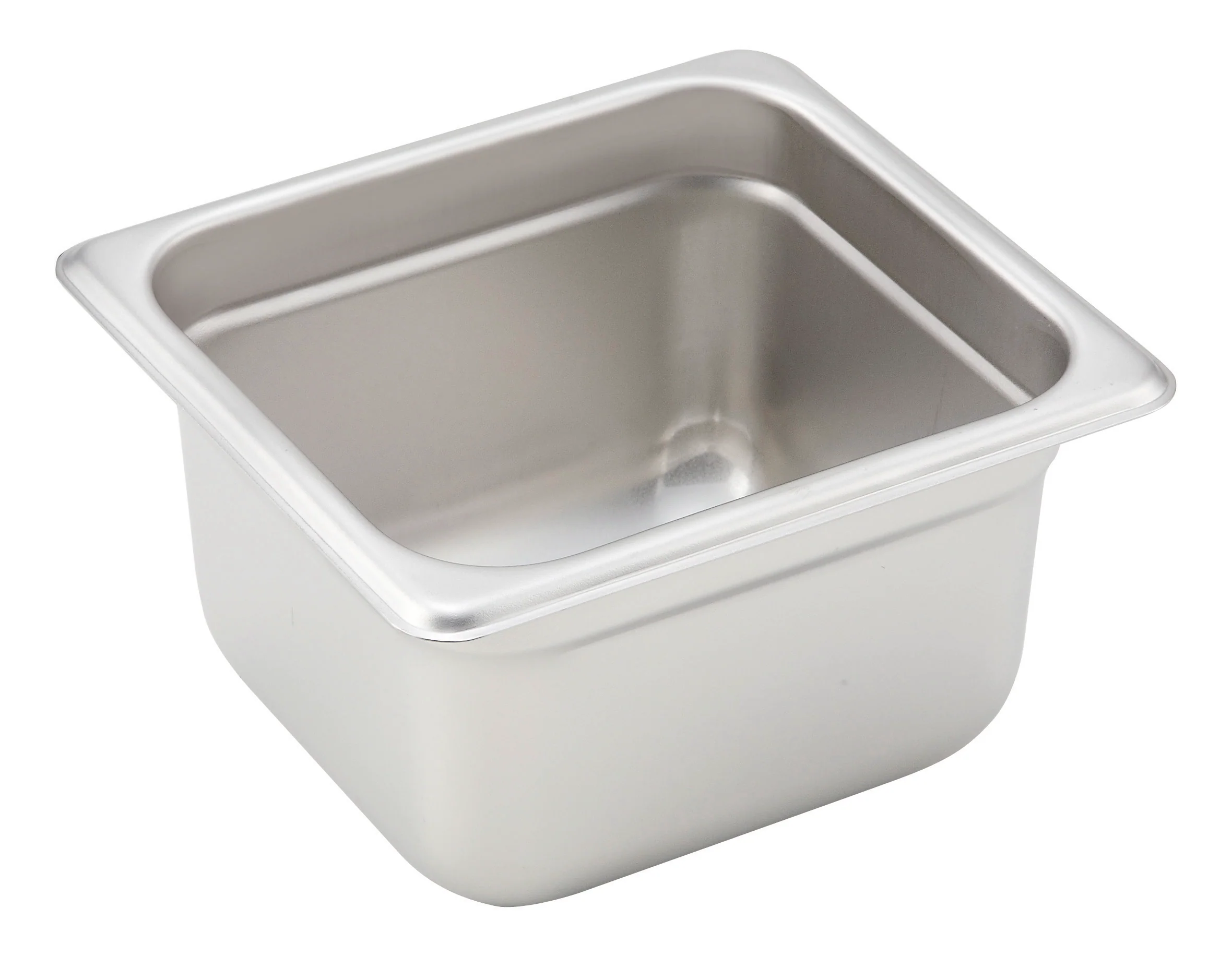Winco SPJH-604 6-7/8 Inch 1/6 Size Steam Table Pan Anti-jamming Stainless Steel - Image 2