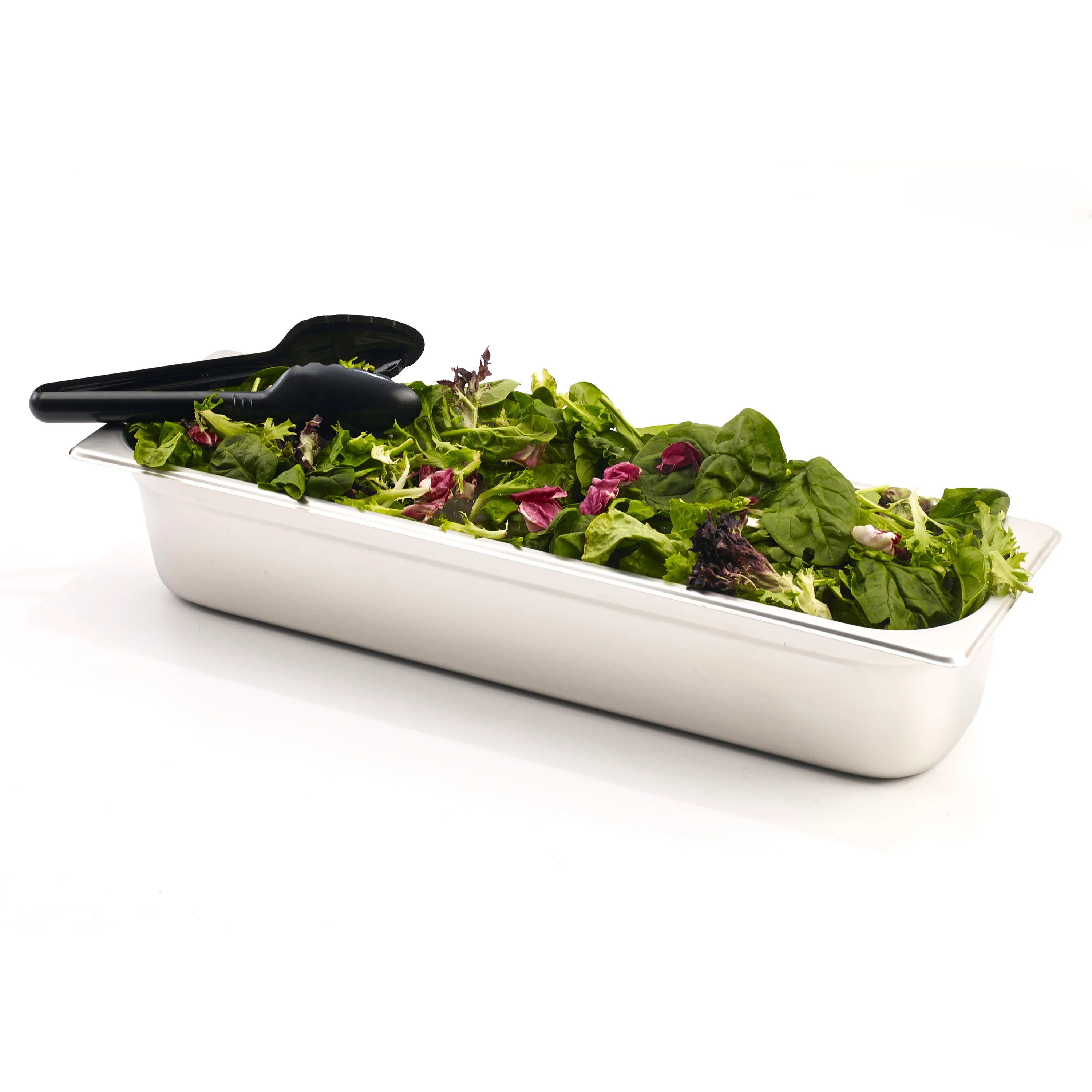Winco SPJL-4HL 1/2 Size Long Steam Table Pan 25 Gauge Stainless Steel with Anti-Jamming - Image 3