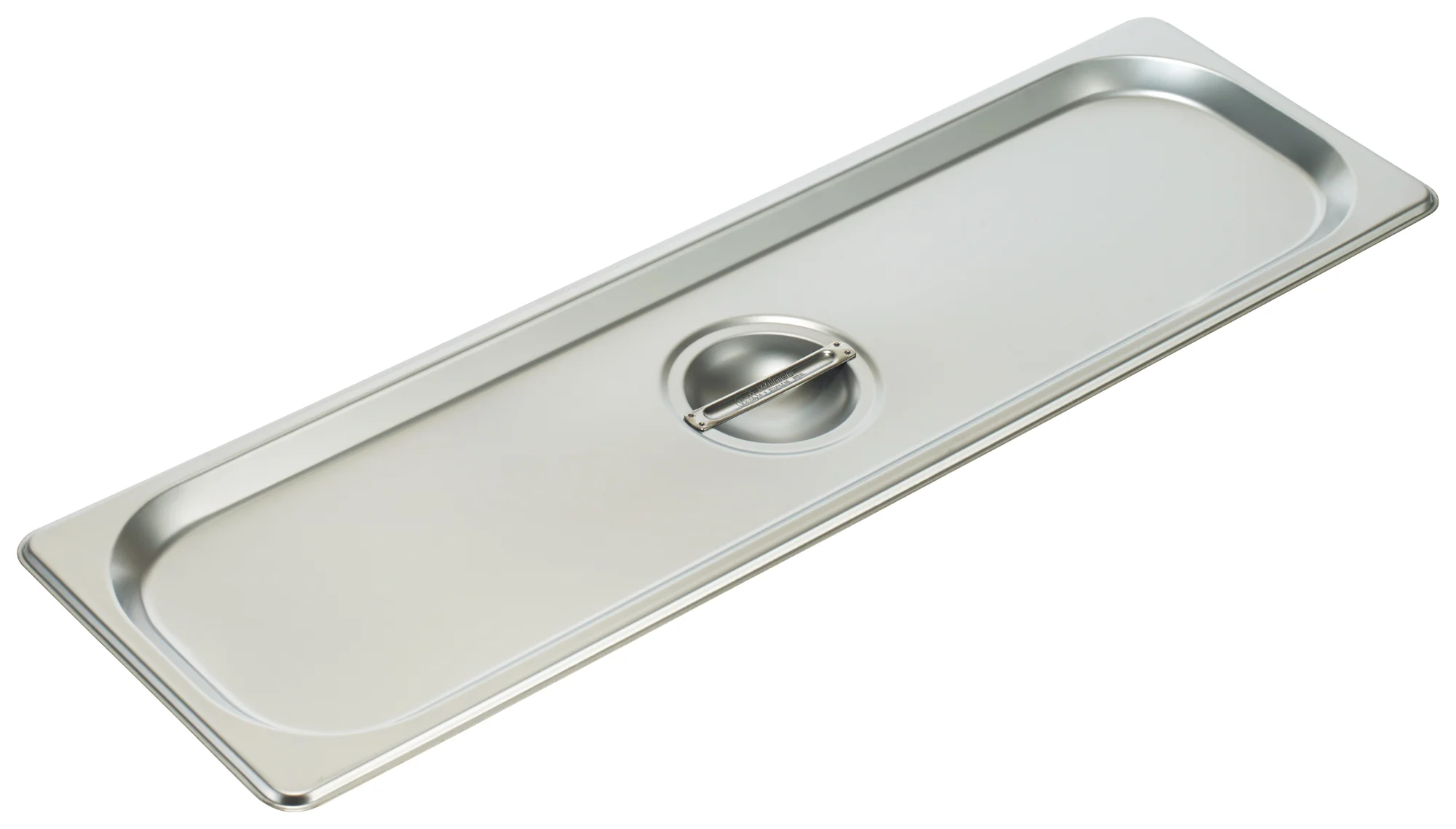 Winco SPJL-HCS 1/2 Size Long Solid Steam Table Pan Cover 25 Gauge Stainless Steel - Image 2