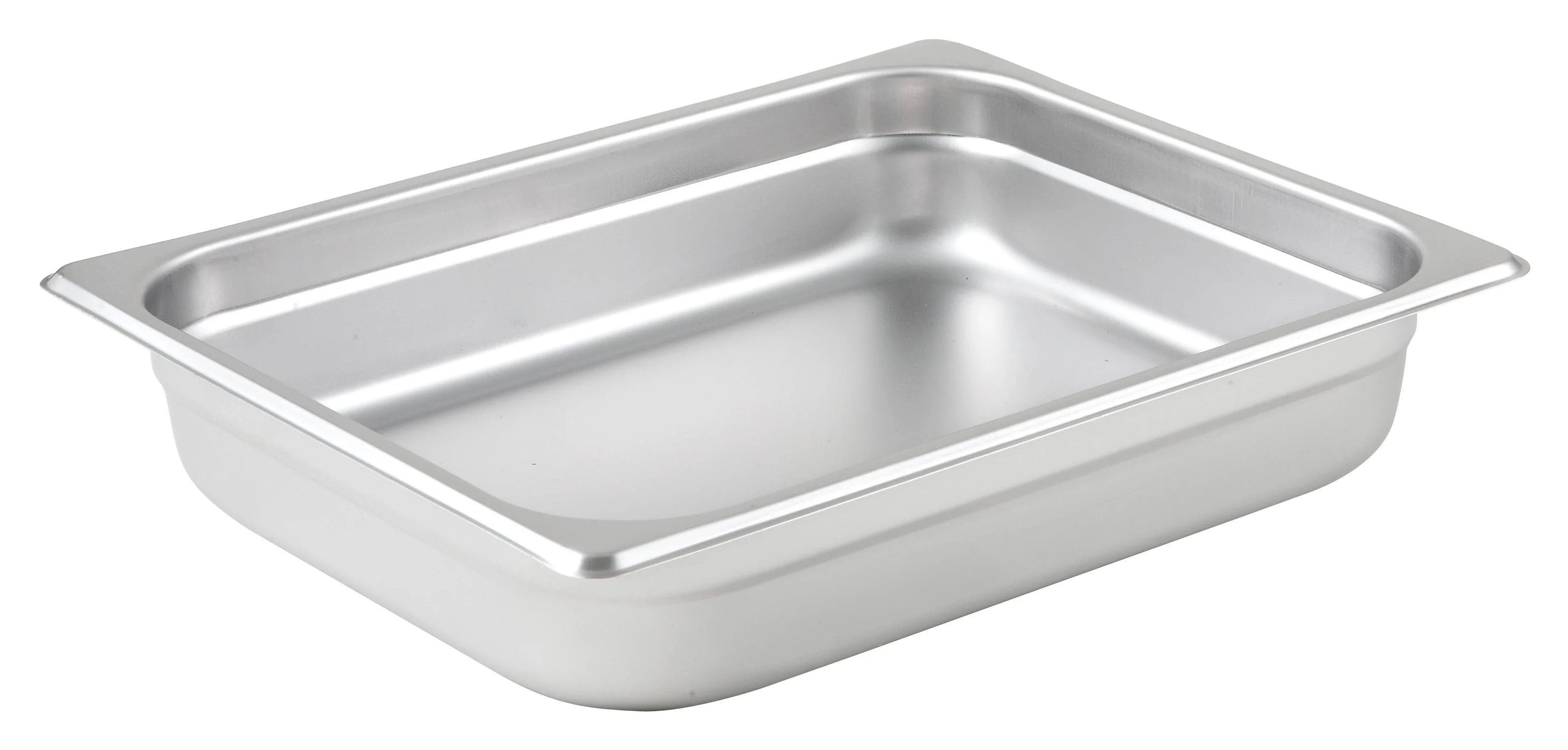 Winco SPJM-202 12-3/4 Inch 24 Gauge Stainless Steel Steam Table Pan with Anti-jamming - Image 2