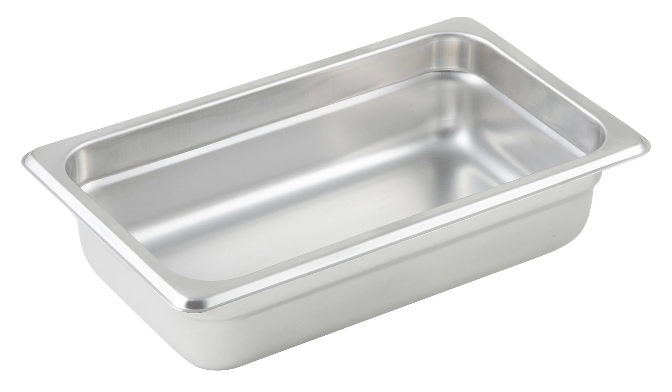 Winco SPJM-402 10-5/6 Inch 1/4 Size Stainless Steel Steam Table Pan Anti-Jamming