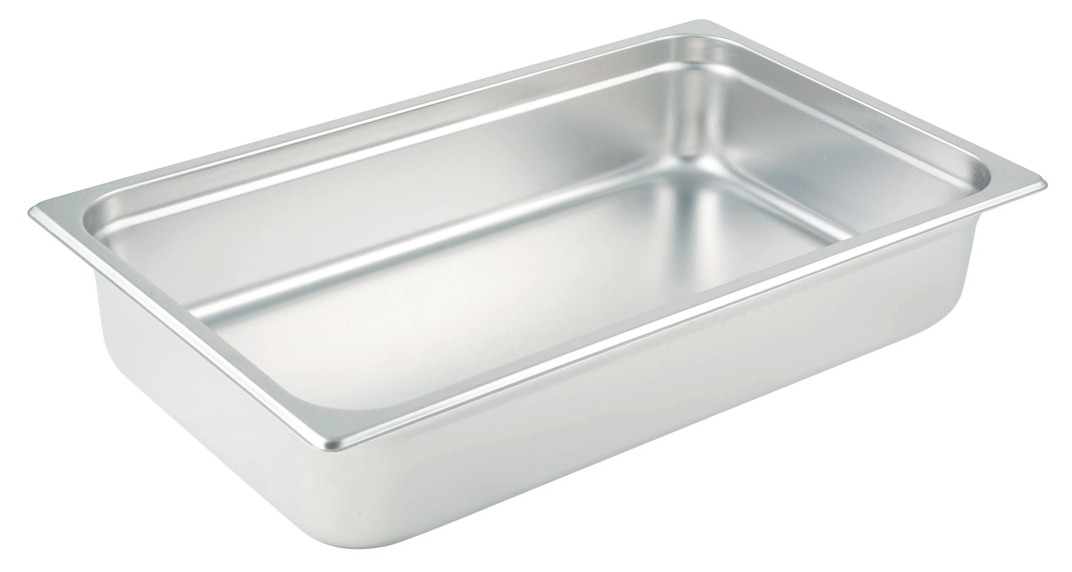 Winco SPJP-104 20-3/4 Inch Steam Table Pan Full Size 23 Gauge Stainless Steel with Anti-jamming - Image 2