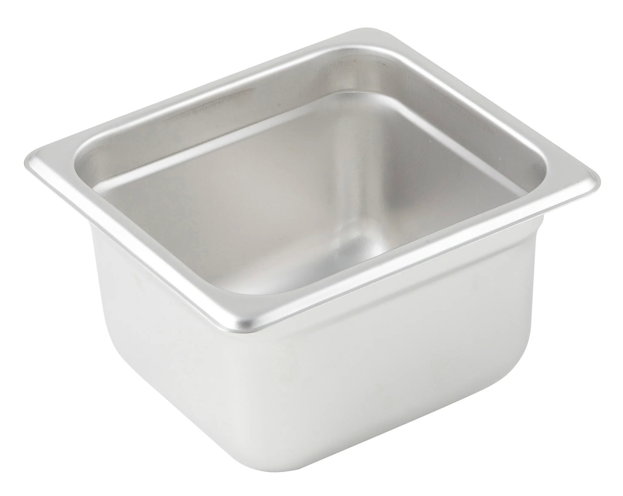 Winco SPJP-604 6-7/8 Inch Steam Table Pan 23 Gauge Anti-Jamming Stainless Steel