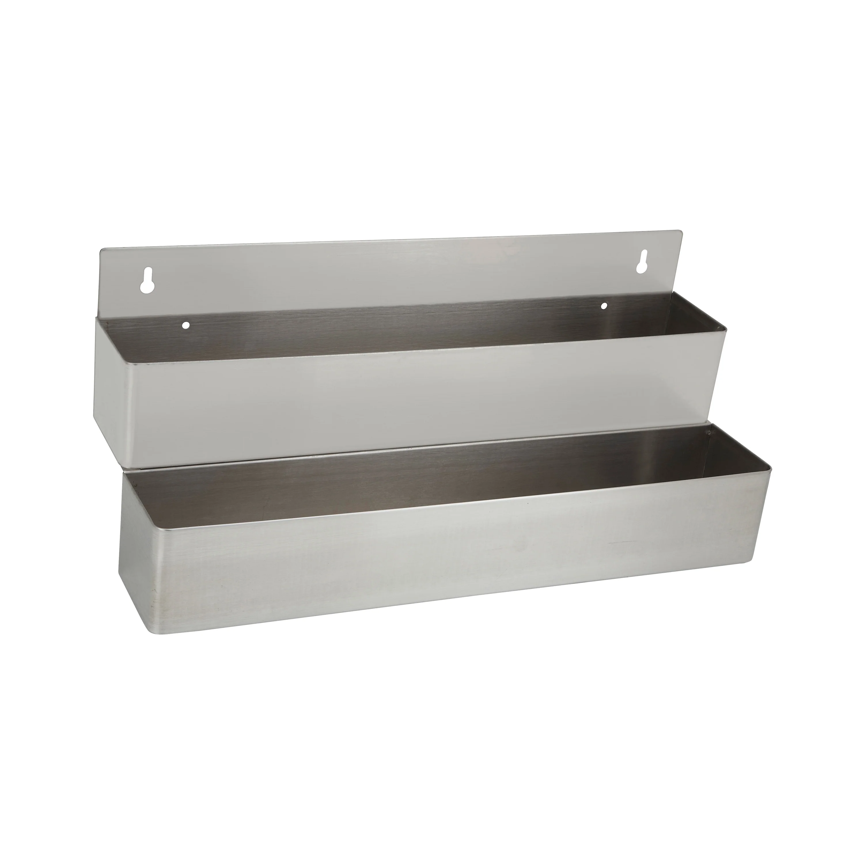 Winco SPR-22D 22 Inch Double Speed Rail Stainless Steel with Keyholes - Image 2