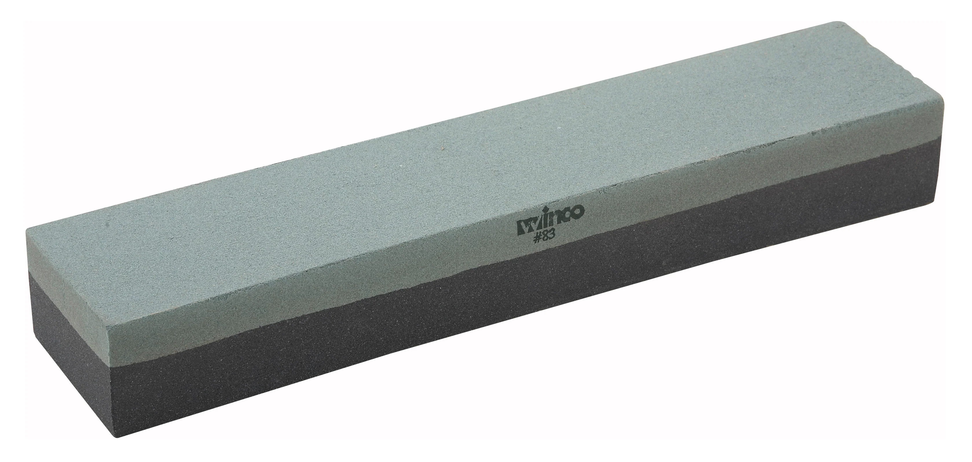 Winco SS-1211 12 Inch Rectangular Knife Sharpening Stone Fine Medium Grain Carbonized Silicon - Image 2