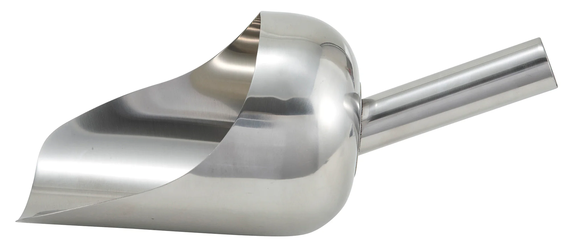 Winco SSC-3 2 Qt Utility Scoop Stainless Steel with Round Bottom Design
