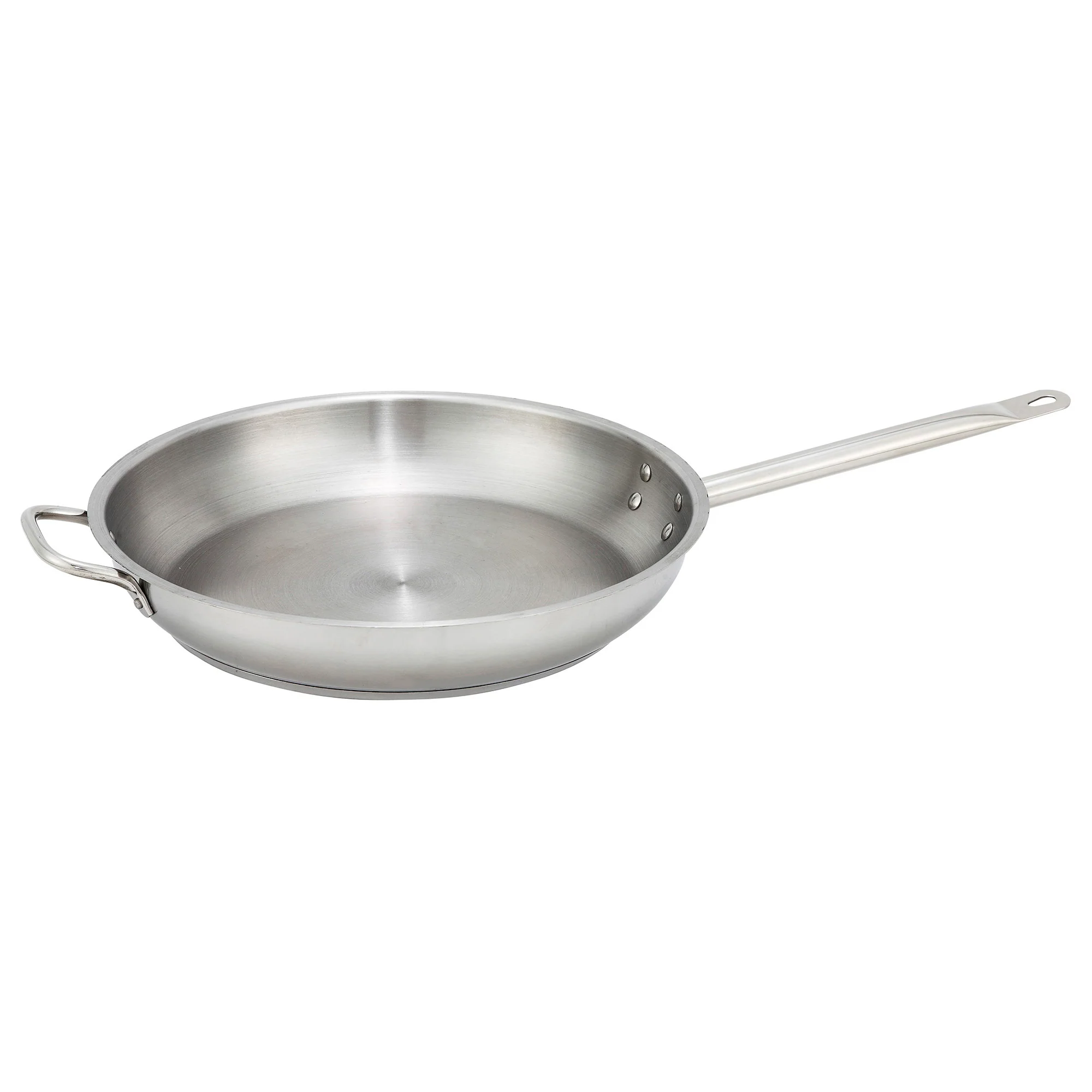 Winco SSFP-14 14-1/4 Inch Premium Fry Pan Riveted Handles Aluminum Core - Image 3