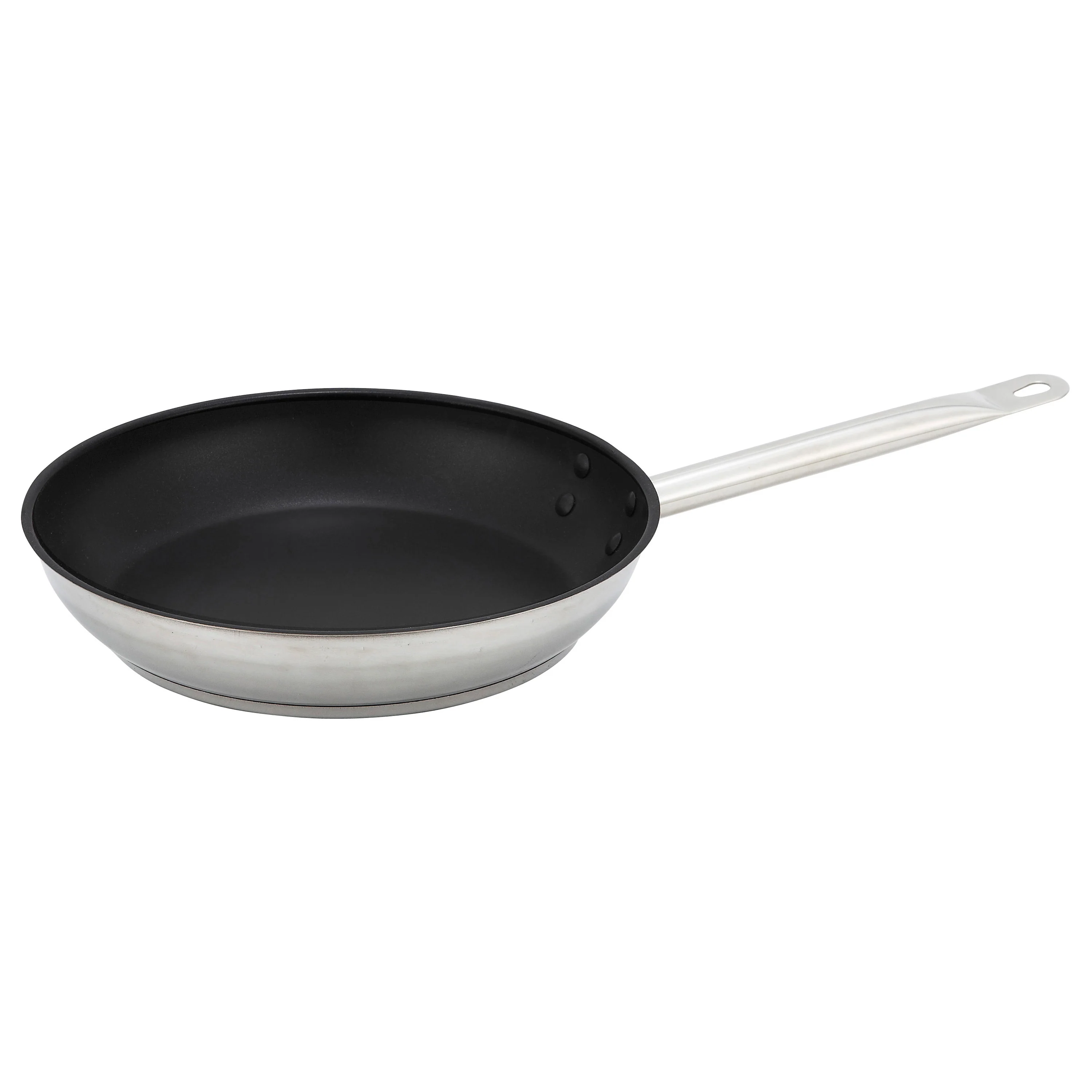 Winco SSFP-9NS 9-1/2 Inch Fry Pan Induction Ready Stainless Steel Non-Stick