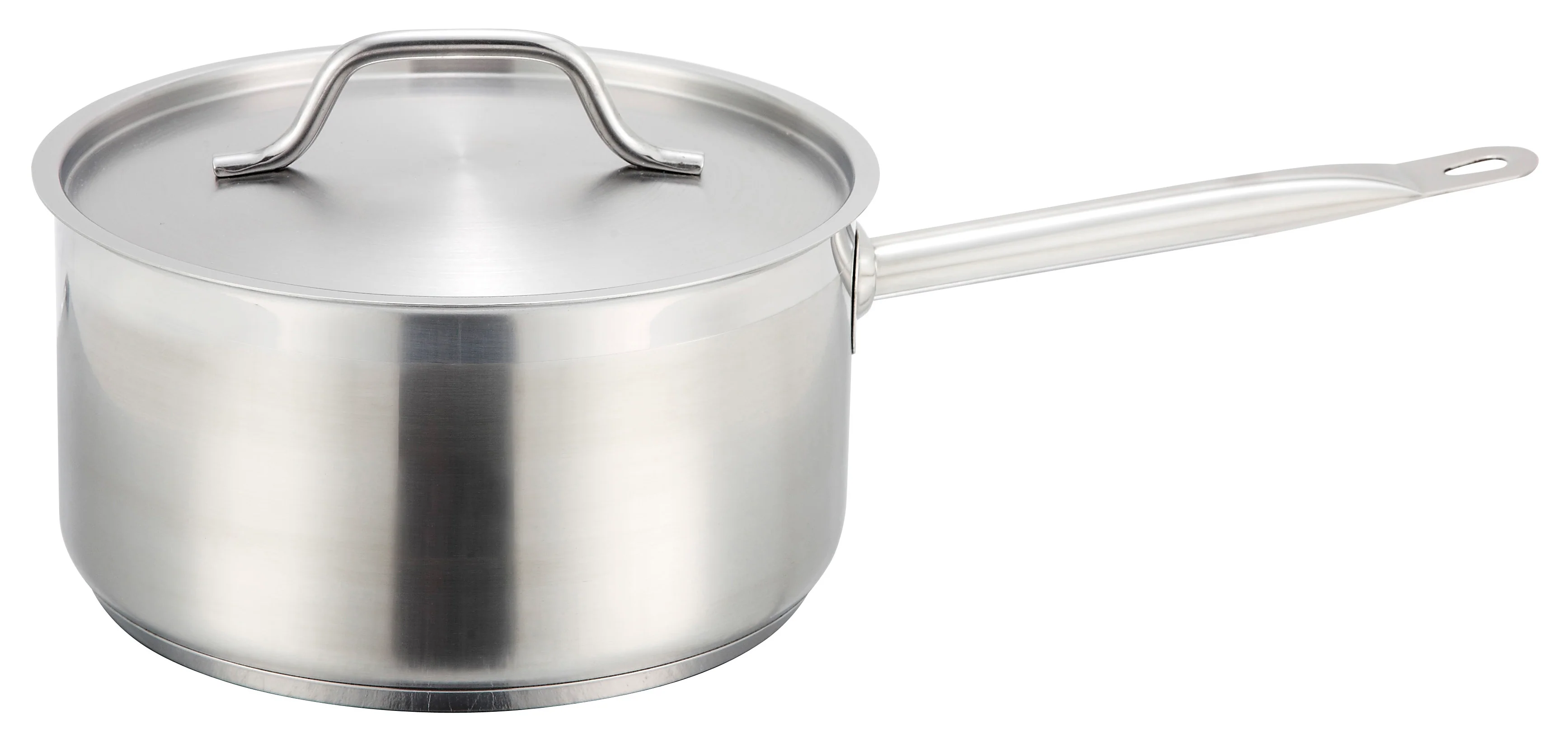 Winco SSSP-2 2 Quart Premium Sauce Pan with Cover Stainless Steel - Image 2
