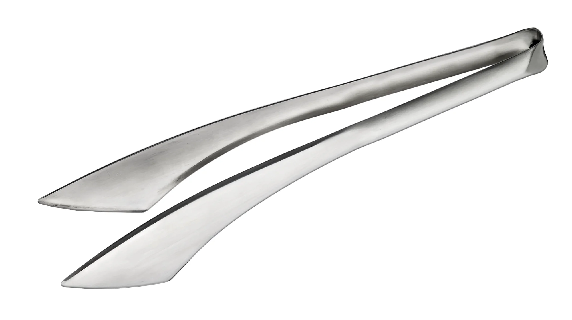 Winco STH-10 10-1/2 Inch Medium Serving Tongs Dishwasher Safe Stainless Steel Satin Finish - Image 2