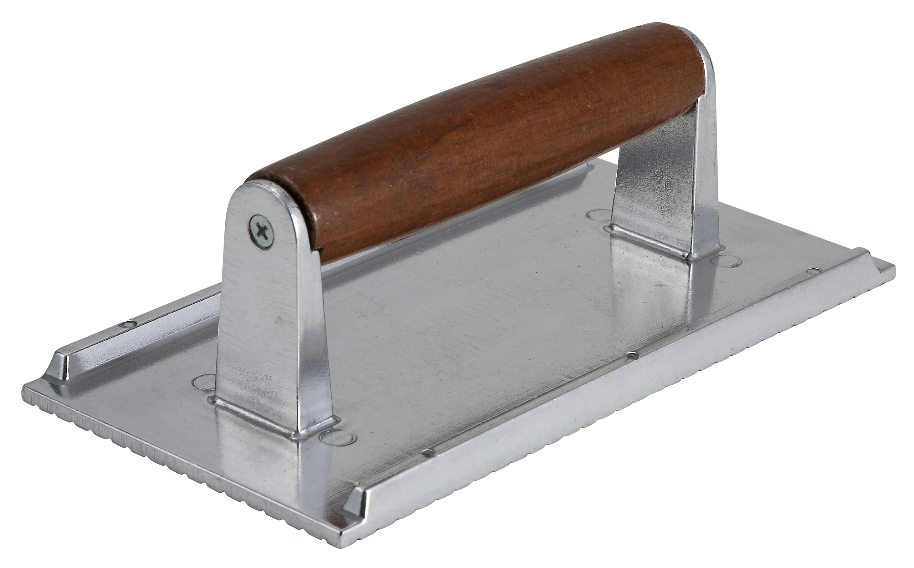 Winco SWA-1 1 lb Steak Weight 4-1/4 Inch x 8-1/4 Inch Cast Aluminum - Image 2