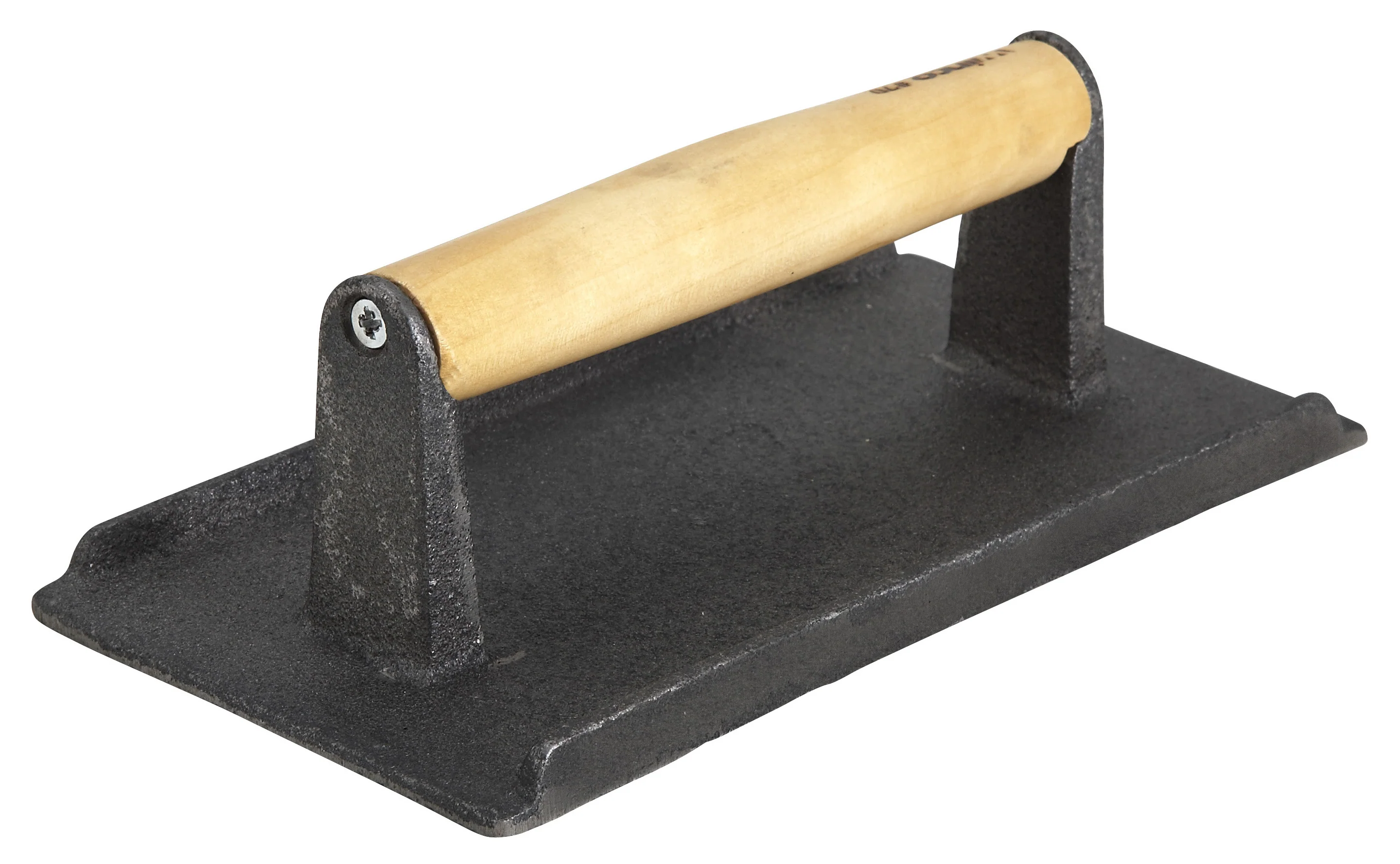 Winco SWA-9 5-1/4 Inch Steak Weight 2.5 lbs Cast Iron with Corrosion Resistant Finish - Image 2
