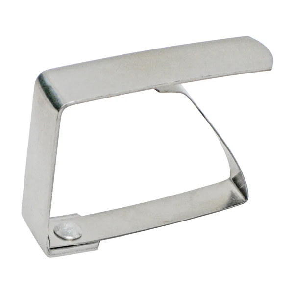 Winco TBC-1 Table Cloth Clip Fits Tables Up to 1-1/2 Inch Thick Stainless Steel - Image 2