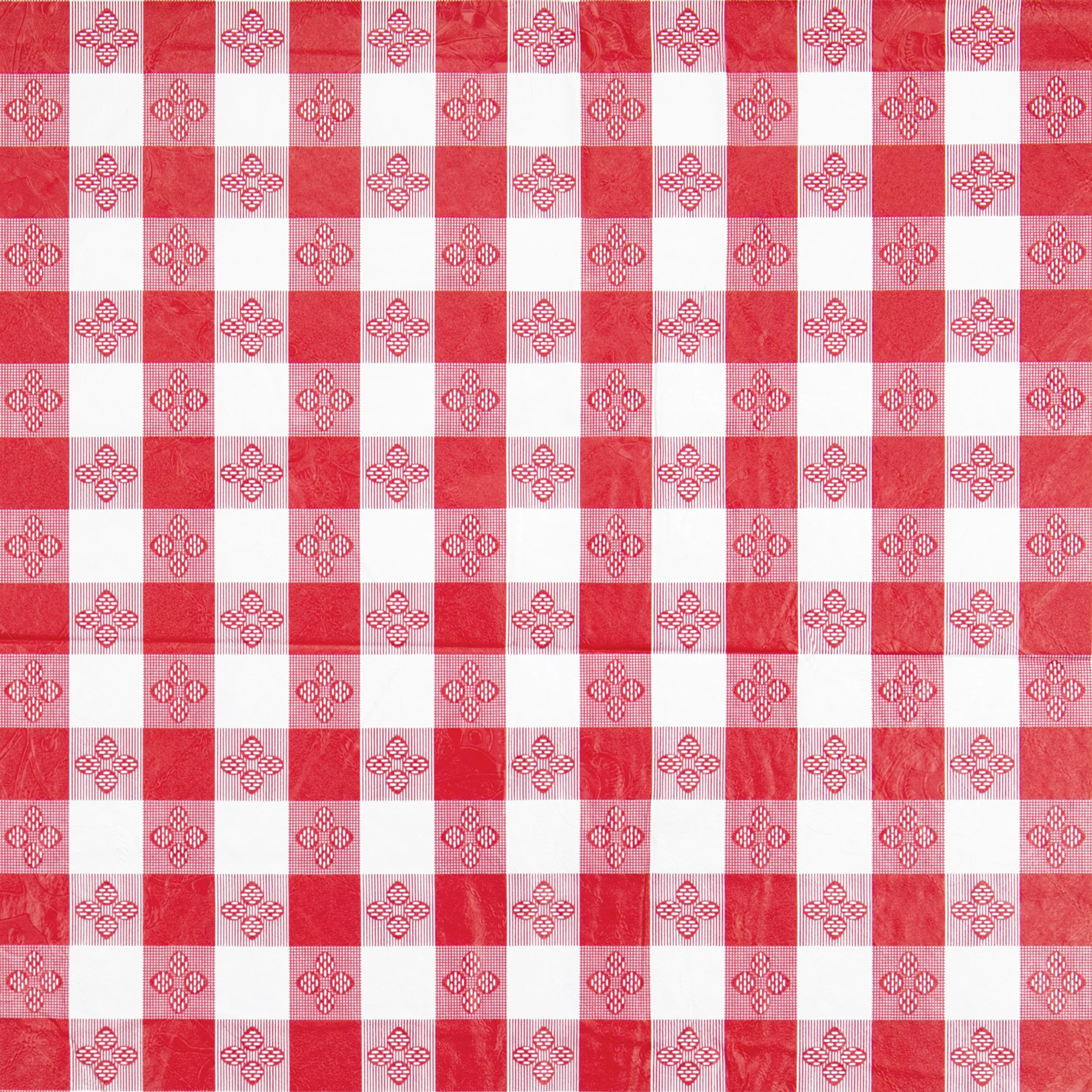 Winco TBCO-90R 90 Inch Vinyl Table Cloth Red Checkerboard