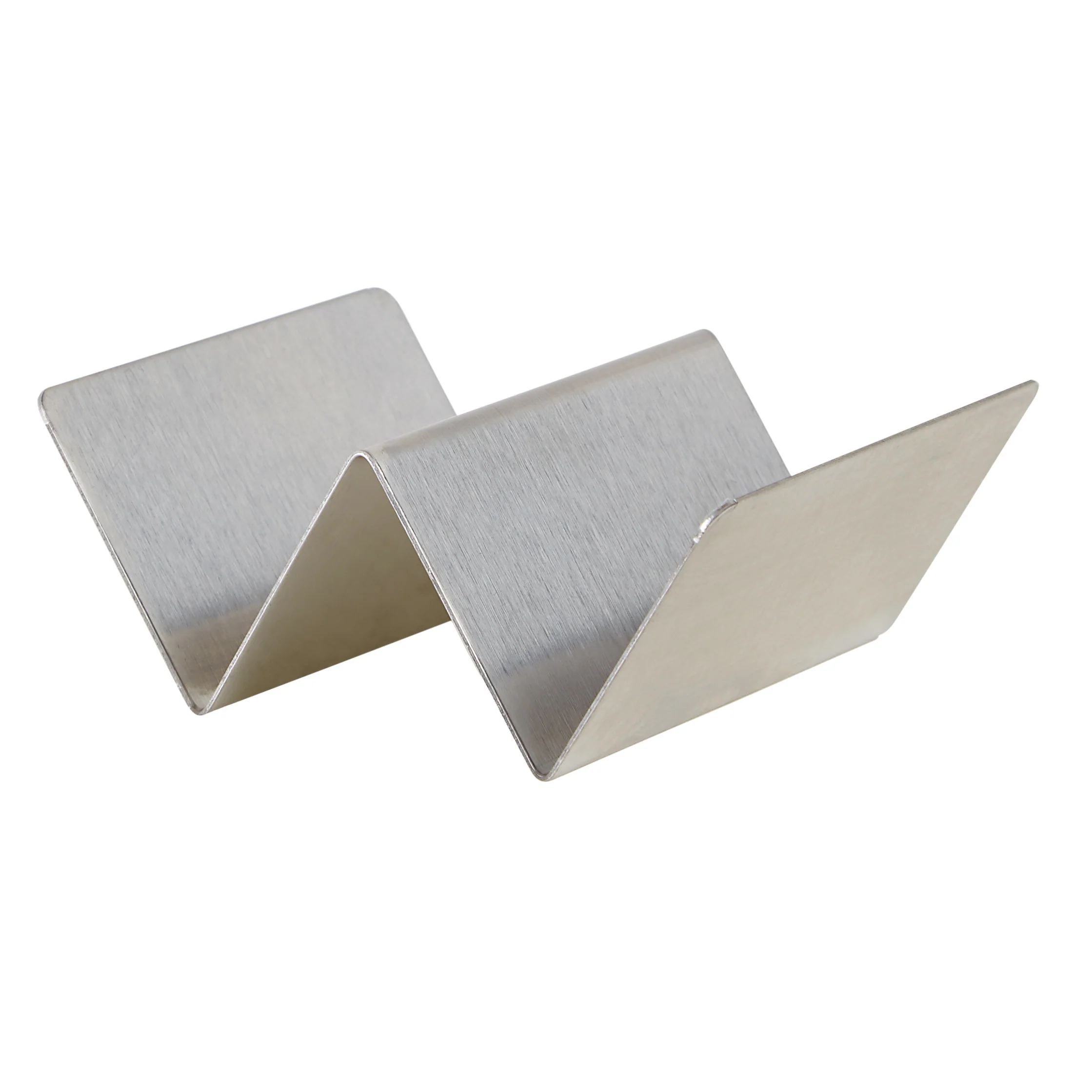 Winco TCHS-12 5-5/8 Inch Taco Holder with Brushed Finish Stainless Steel - Image 2