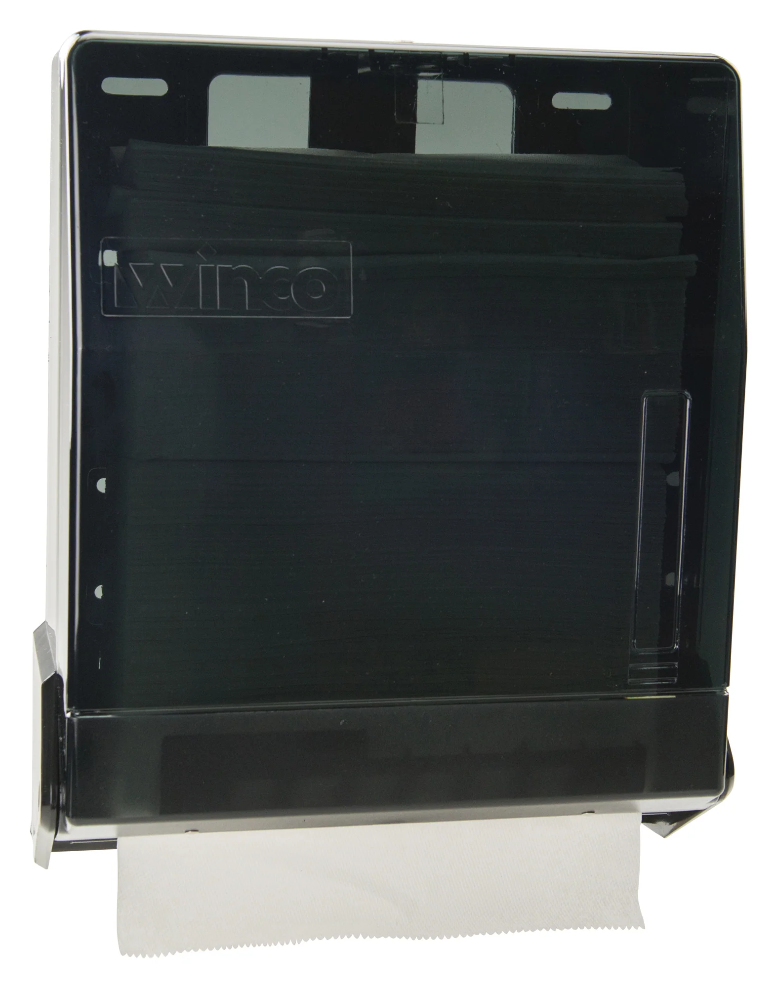 Winco TD-300 8-1/2 Inch Paper Towel Dispenser Plastic for M-fold and C-fold