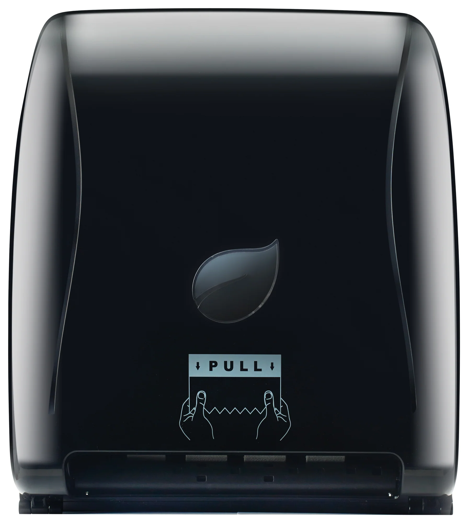 Winco TDAC-8K 12 Inch Wall Mount Touch-free Paper Towel Dispenser Black - Image 2