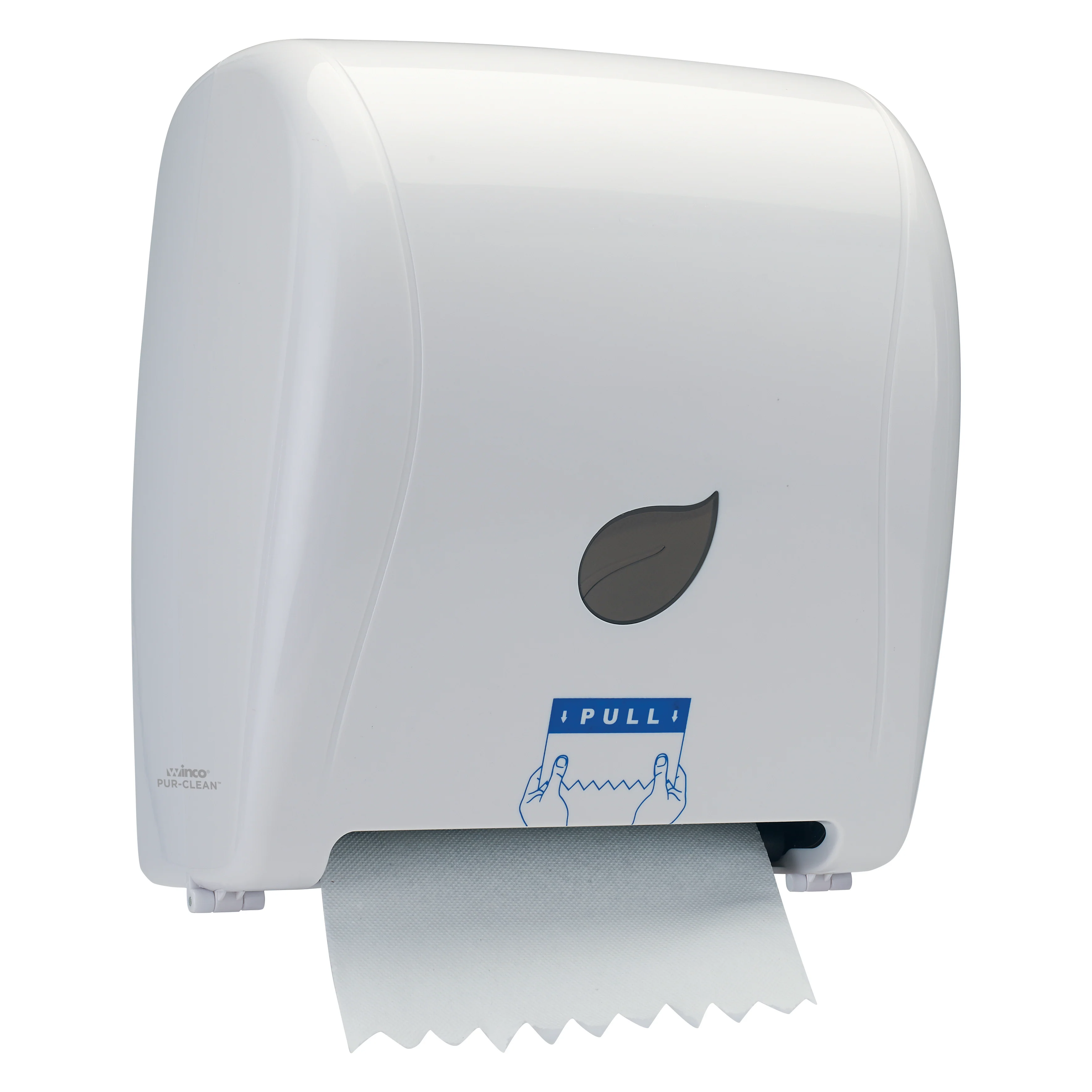 Winco TDAC-8W 12 Inch Wall Mount Touch-free Paper Towel Dispenser White with Plastic - Image 5