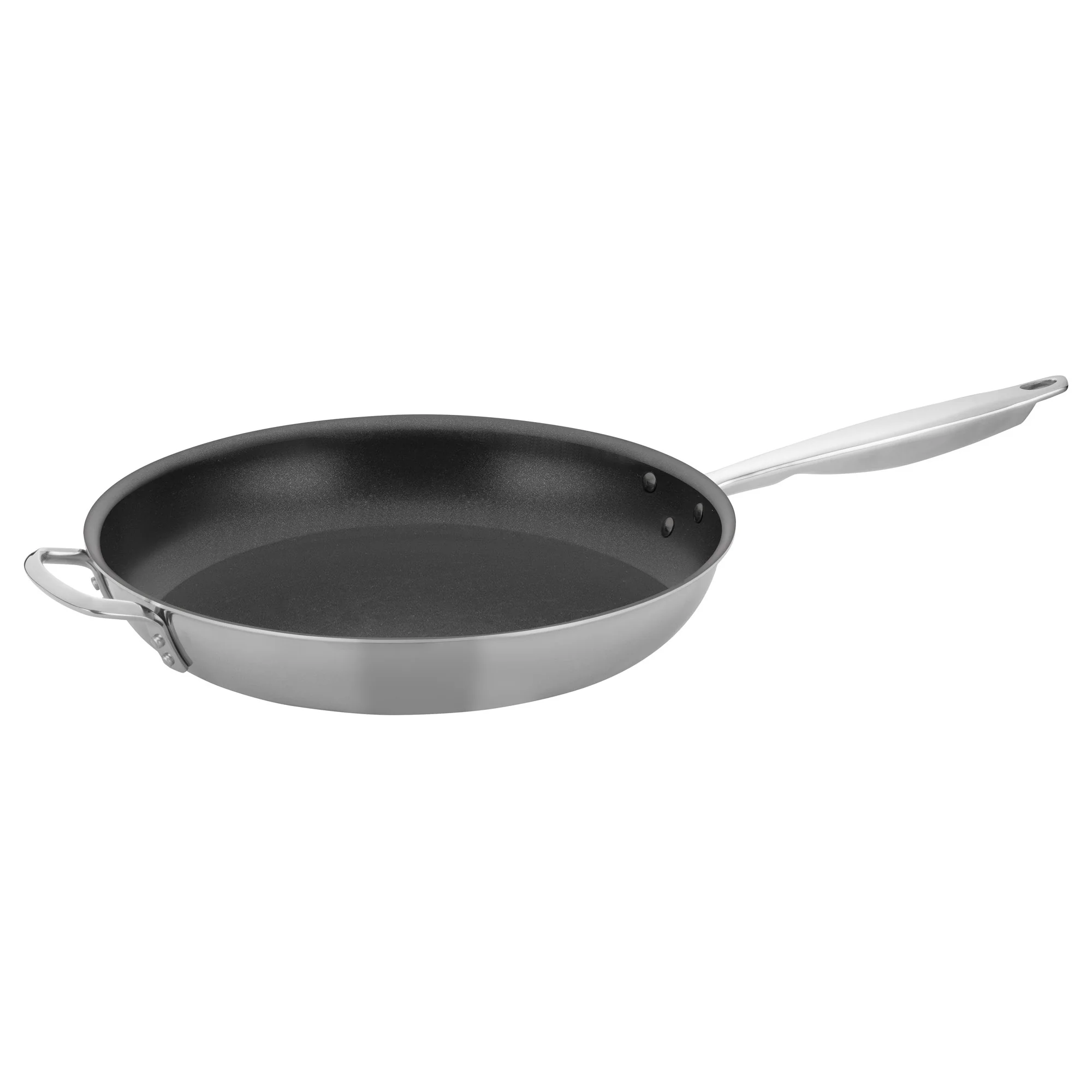 Winco TGFP-14NS 14 Inch Induction-Ready Fry Pan with Riveted Handles