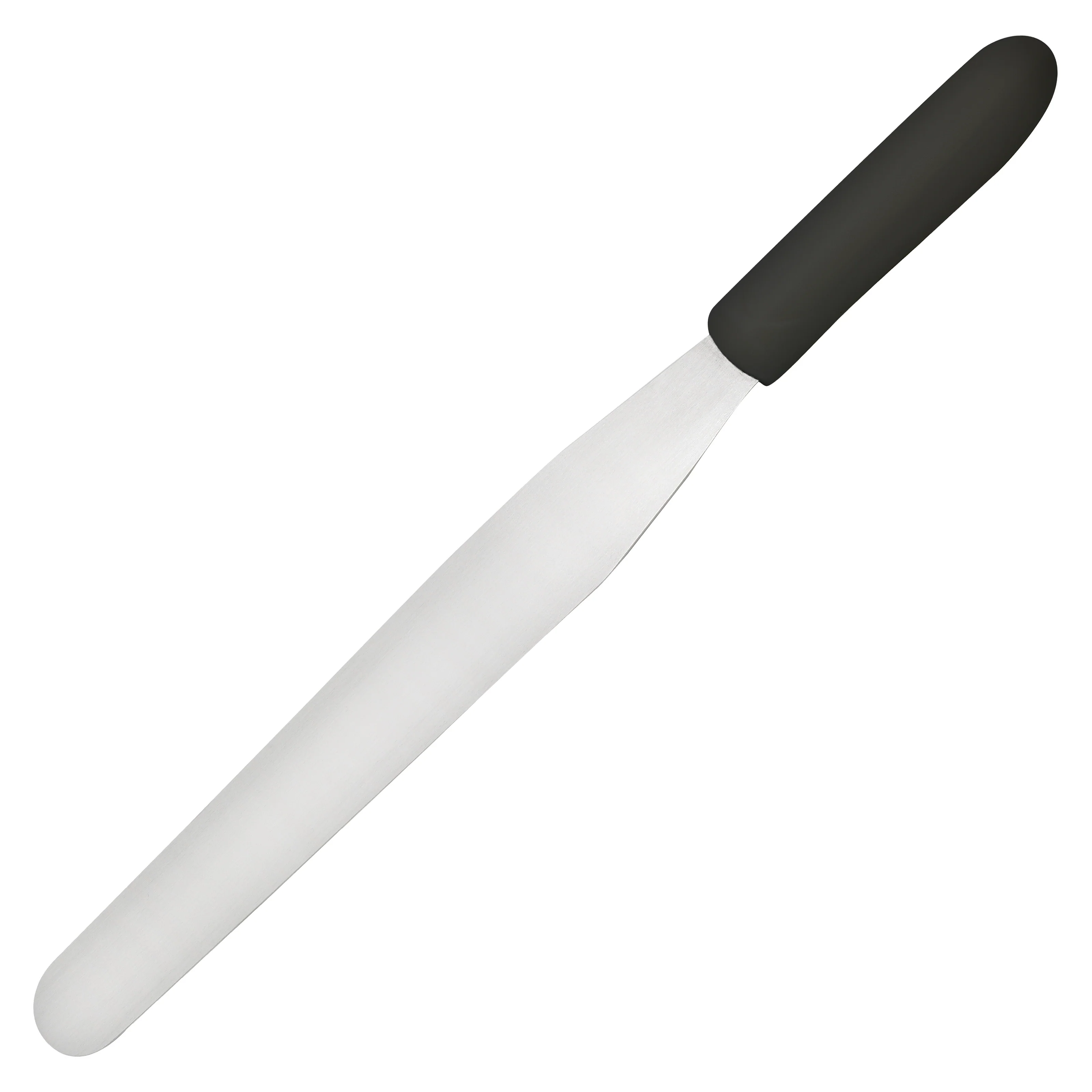 Winco TKPS-9 10 Inch Bakery Spatula Dishwasher Safe Polypropylene Black Handle - Image 3